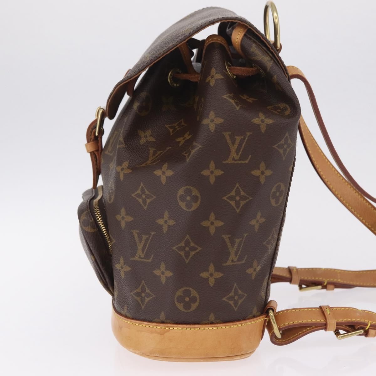 Louis Vuitton Vintage Montsouris Monogram Canvas Brown Canvas Backpack Bag (Pre-Owned)