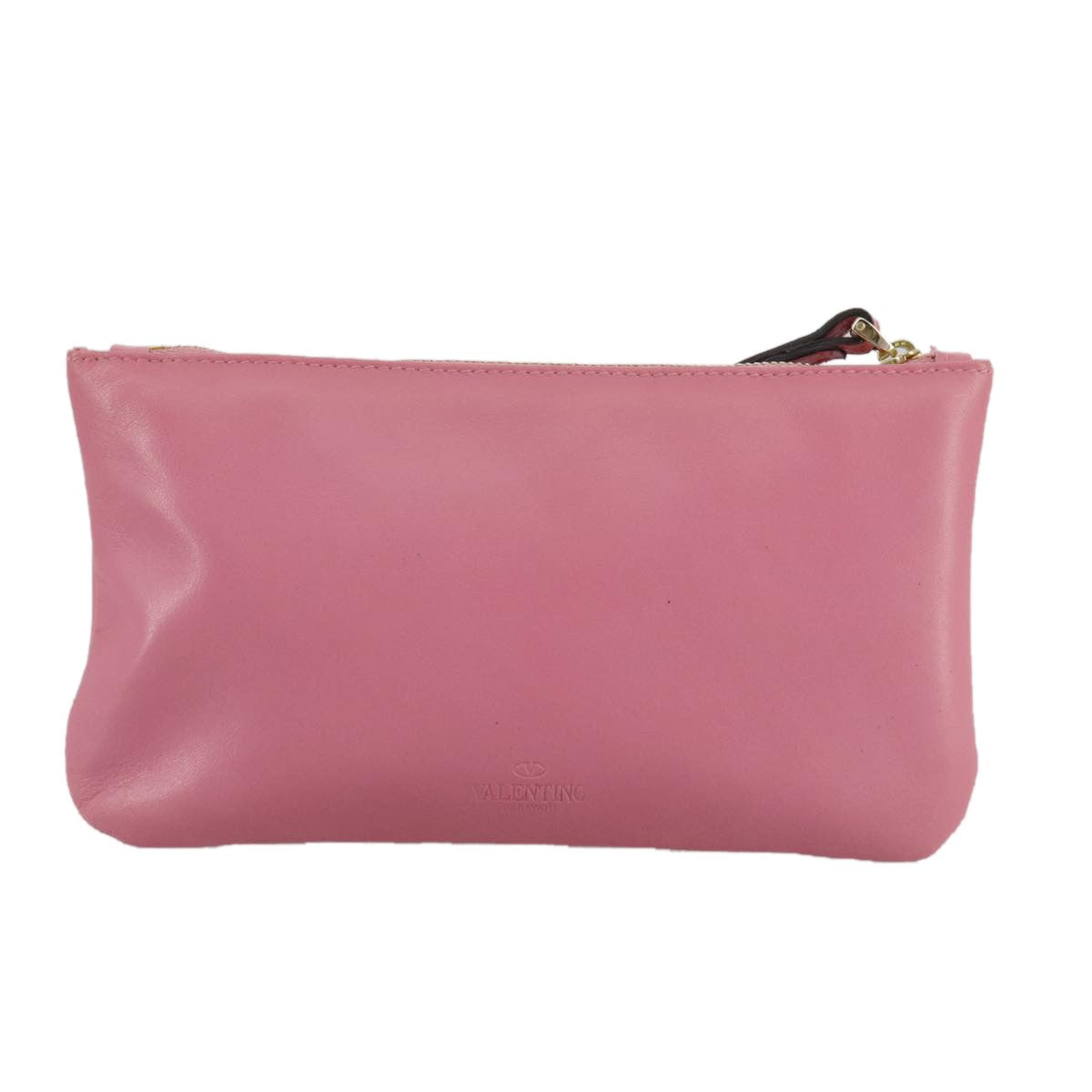 Valentino Garavani Pochette Leather Pink Leather Clutche & Pouche Bag (Pre-Owned)