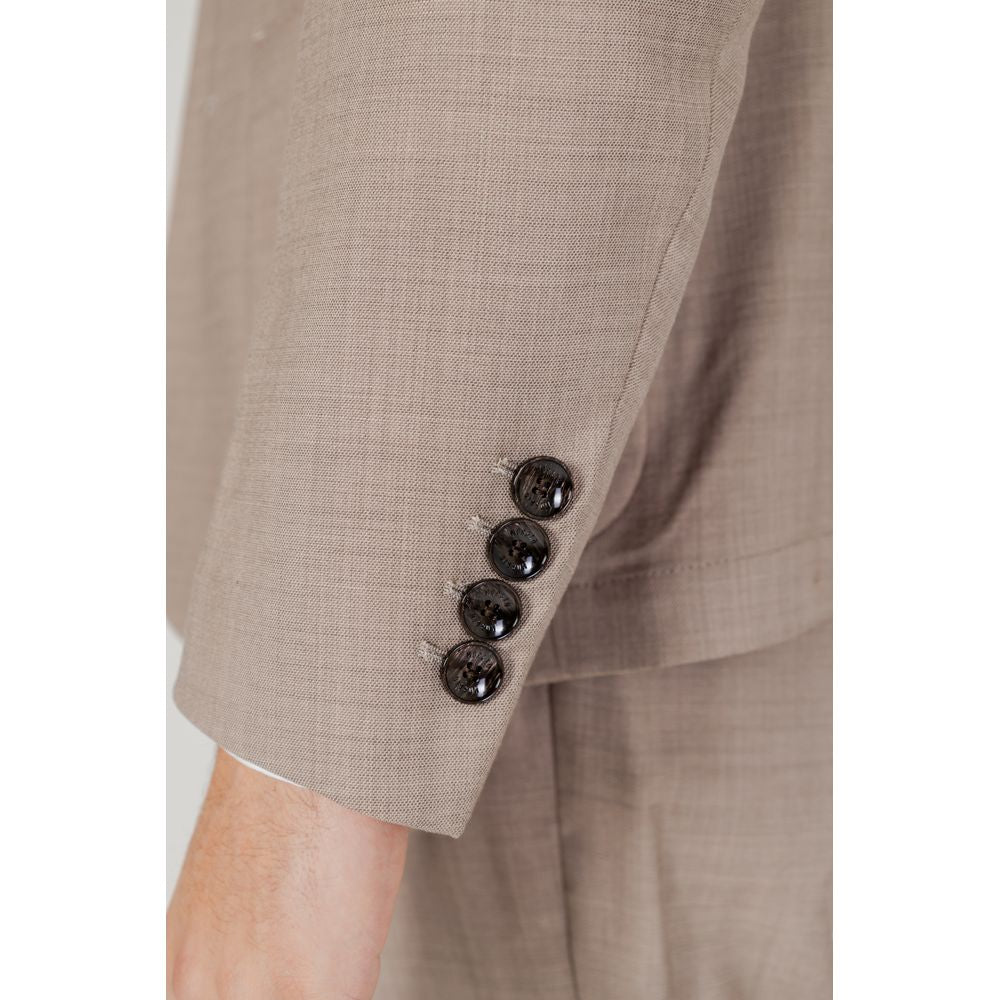 Antony Morato Beige Polyester Men's Blazer