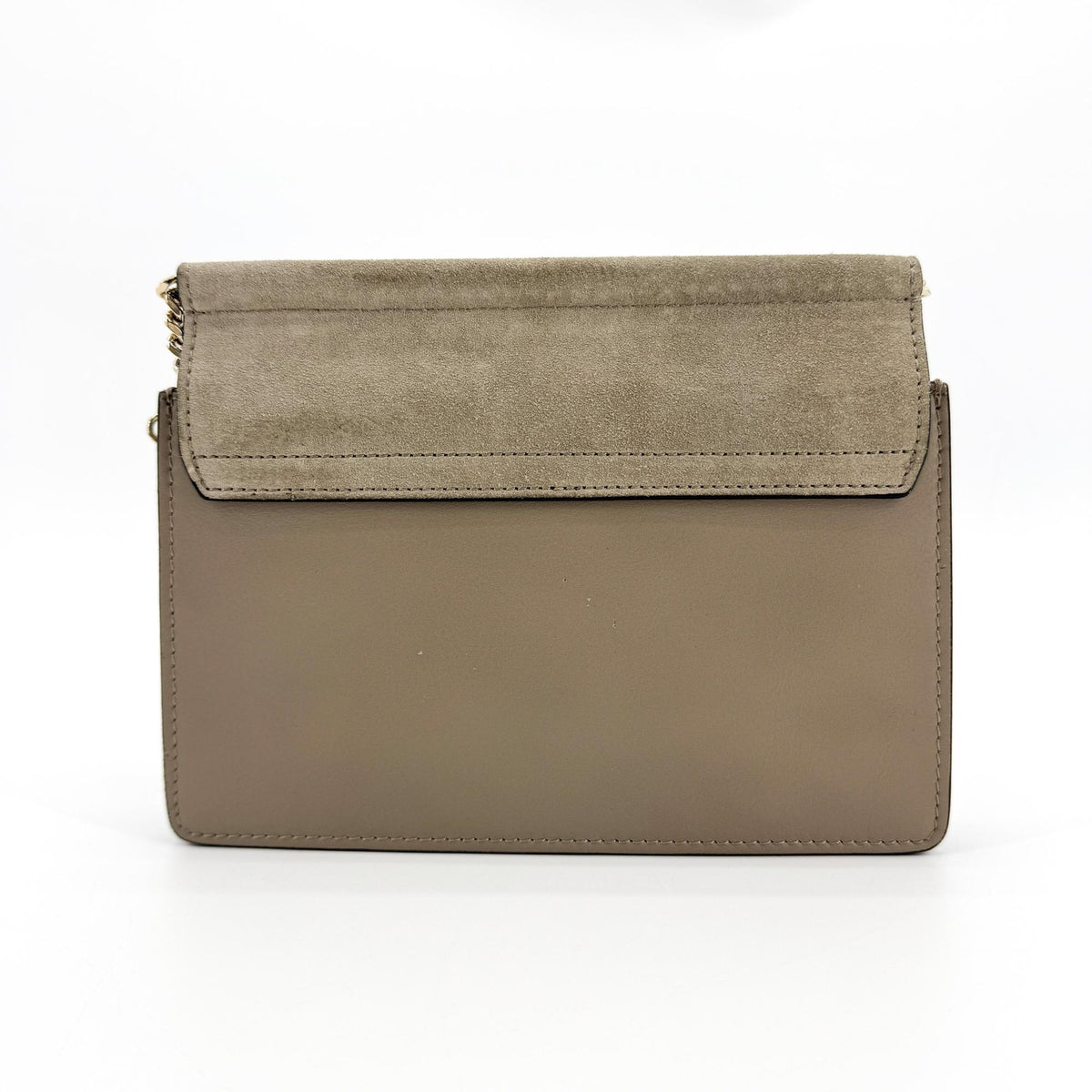 Chloe Faye Clutch Leather And Suede Beige Calfskin Clutche & Pouche Bag (Pre-Owned)