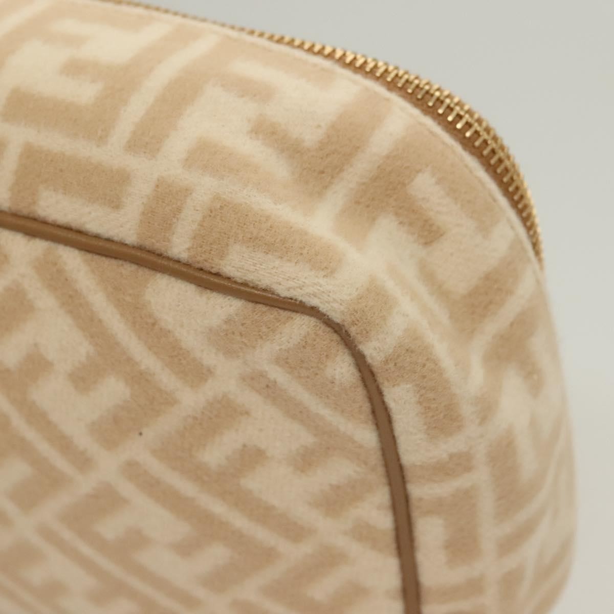 Celine Vintage Toiletry Macadam Coated Canvas Beige Canvas Toiletry Case Accessory (Pre-Owned)