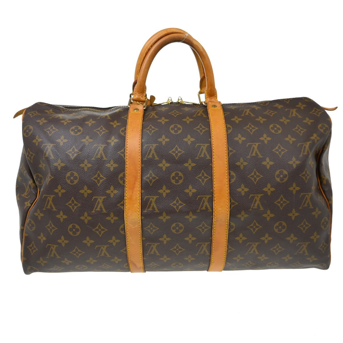 Louis Vuitton Keepall Monogram Canvas Brown Canvas Travel Bag Bag (Pre-Owned)