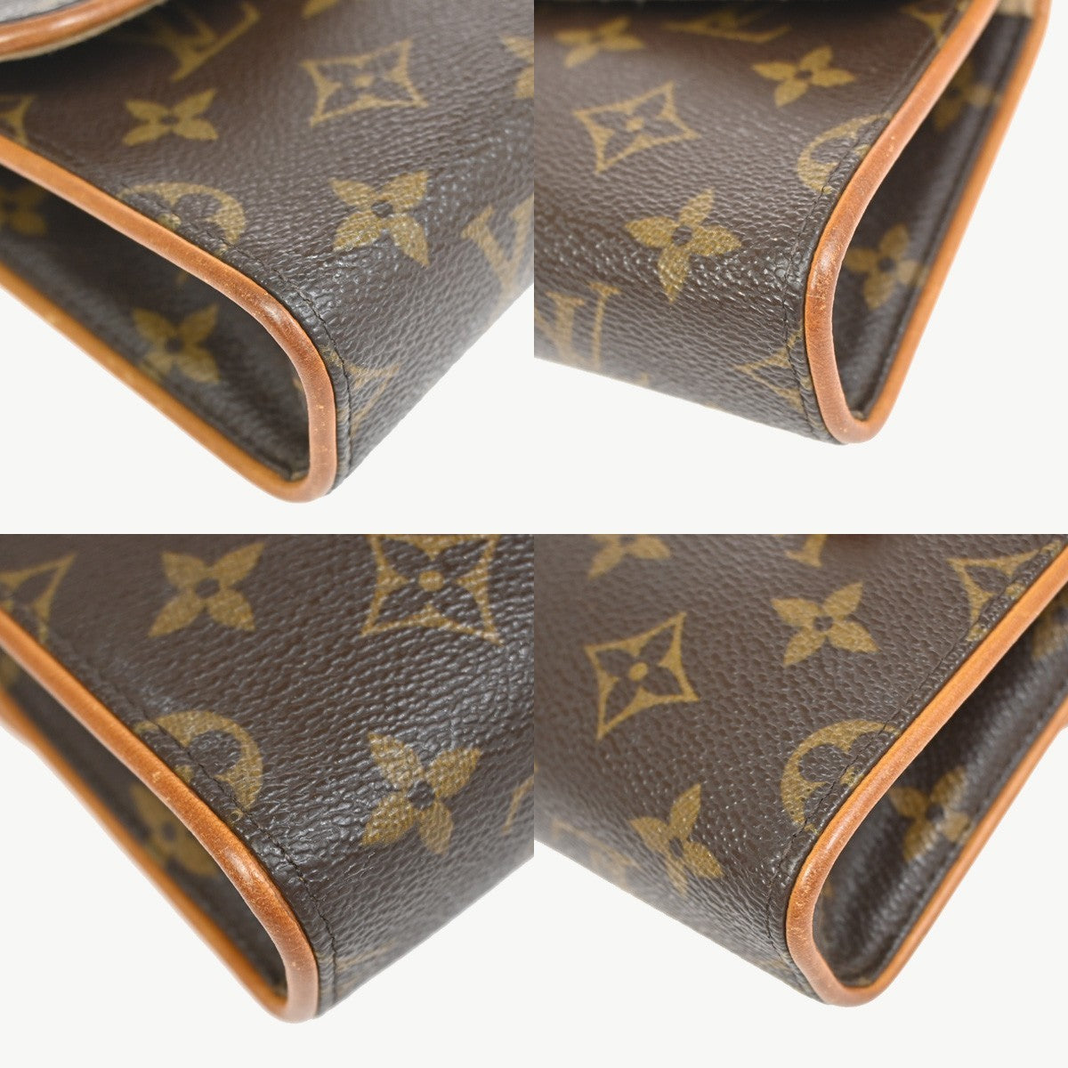 Louis Vuitton Florentine Canvas Brown Canvas Clutche & Pouche Bag (Pre-Owned)
