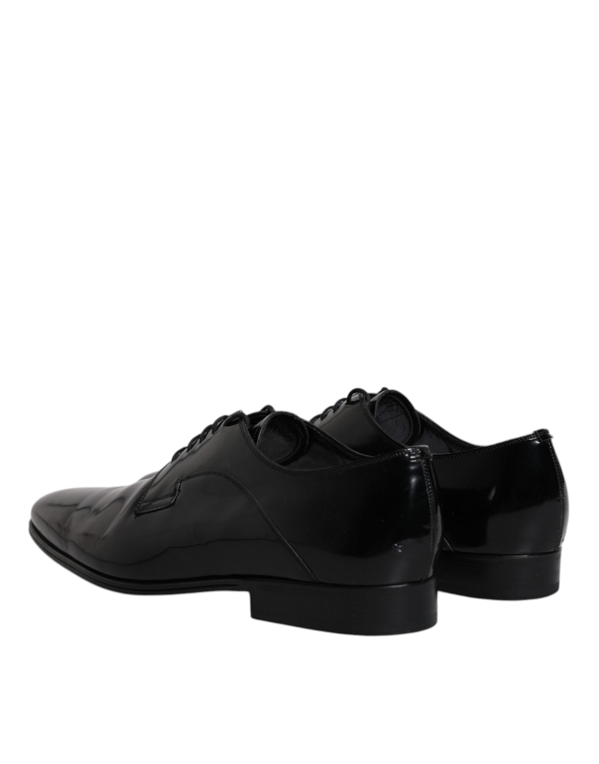 Dolce & Gabbana Black Leather Lace Up Derby Formal Men's Shoes (Pre-Owned)