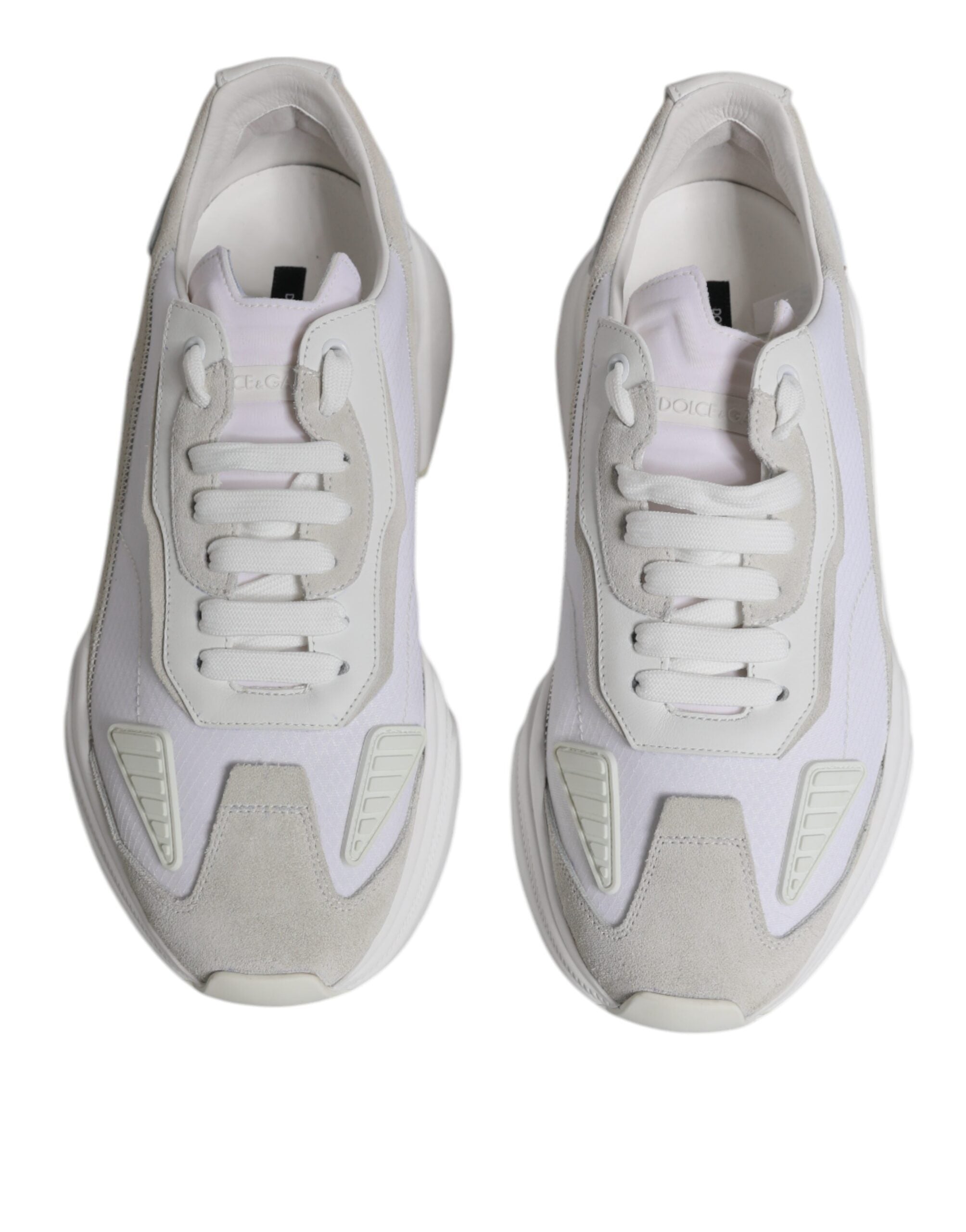 Dolce & Gabbana White Leather Daymaster Low Top Sneaker Men's Shoes (Pre-Owned)