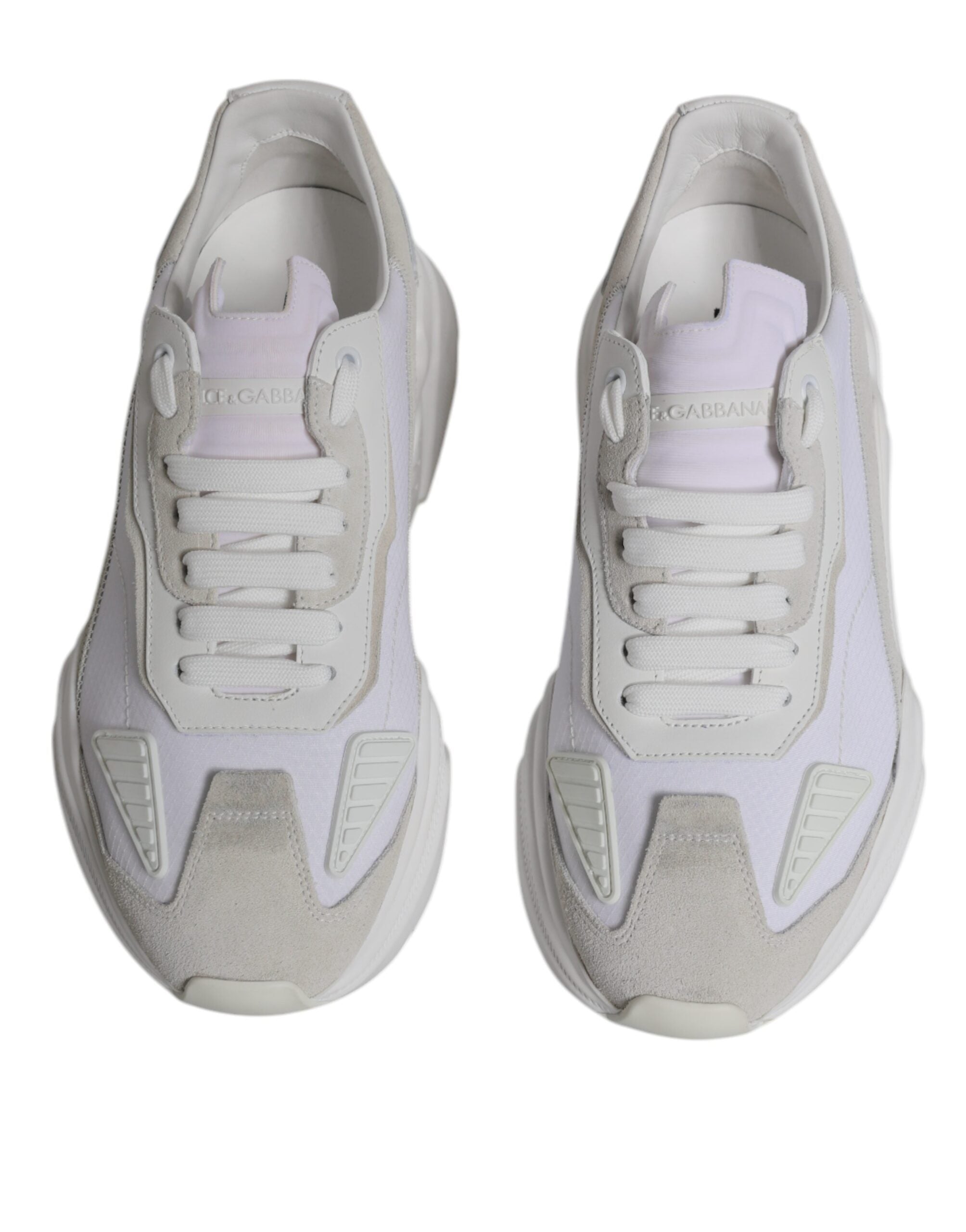 Dolce & Gabbana White Leather Daymaster Low Top Sneakers Men's Shoes