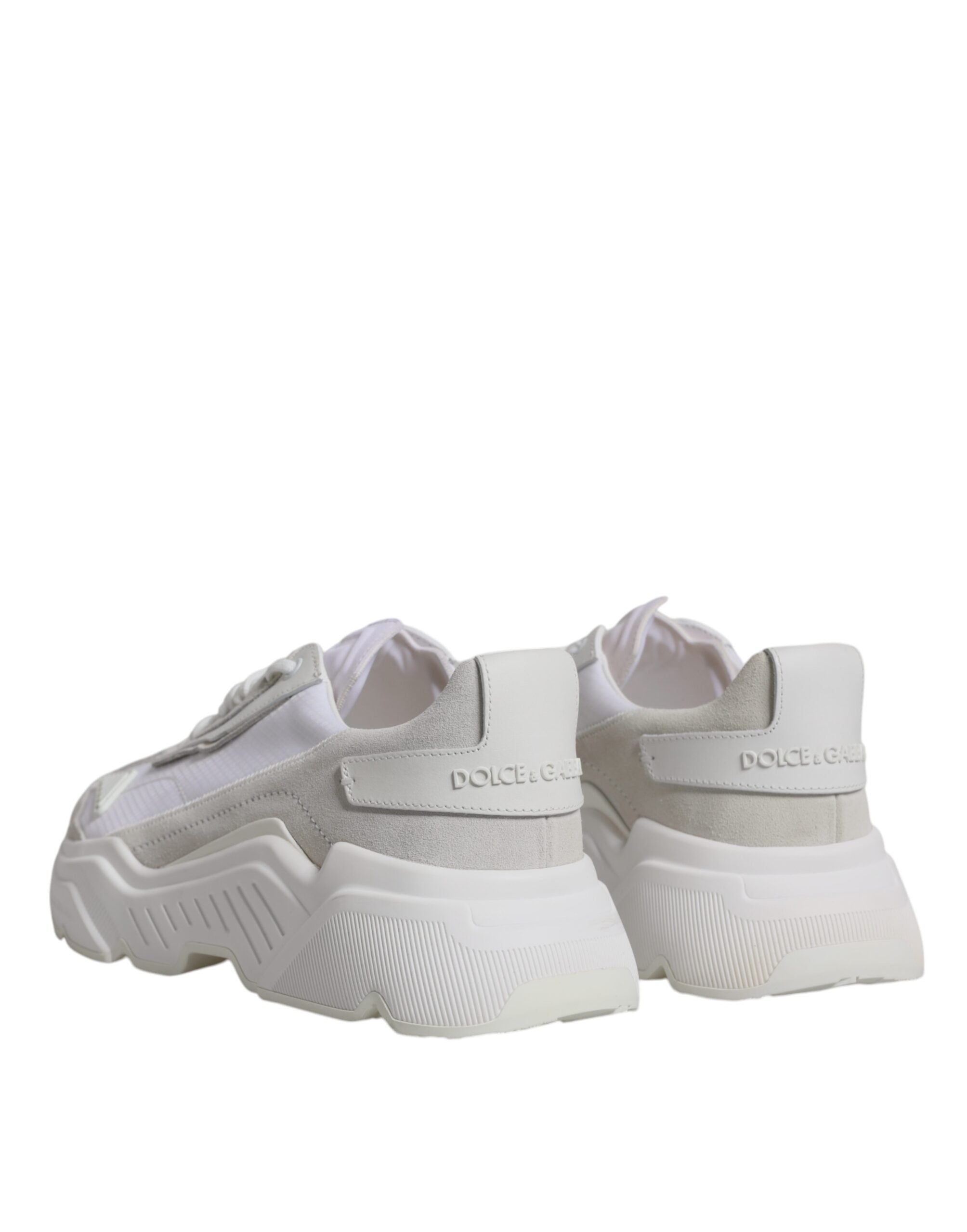 Dolce & Gabbana White Leather Daymaster Low Top Sneakers Men's Shoes