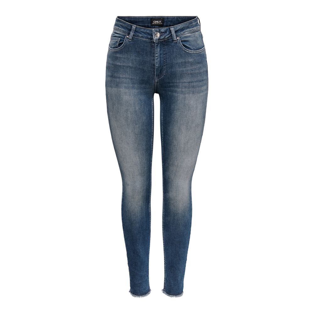 Only Blue Cotton Jeans & Women's Pant