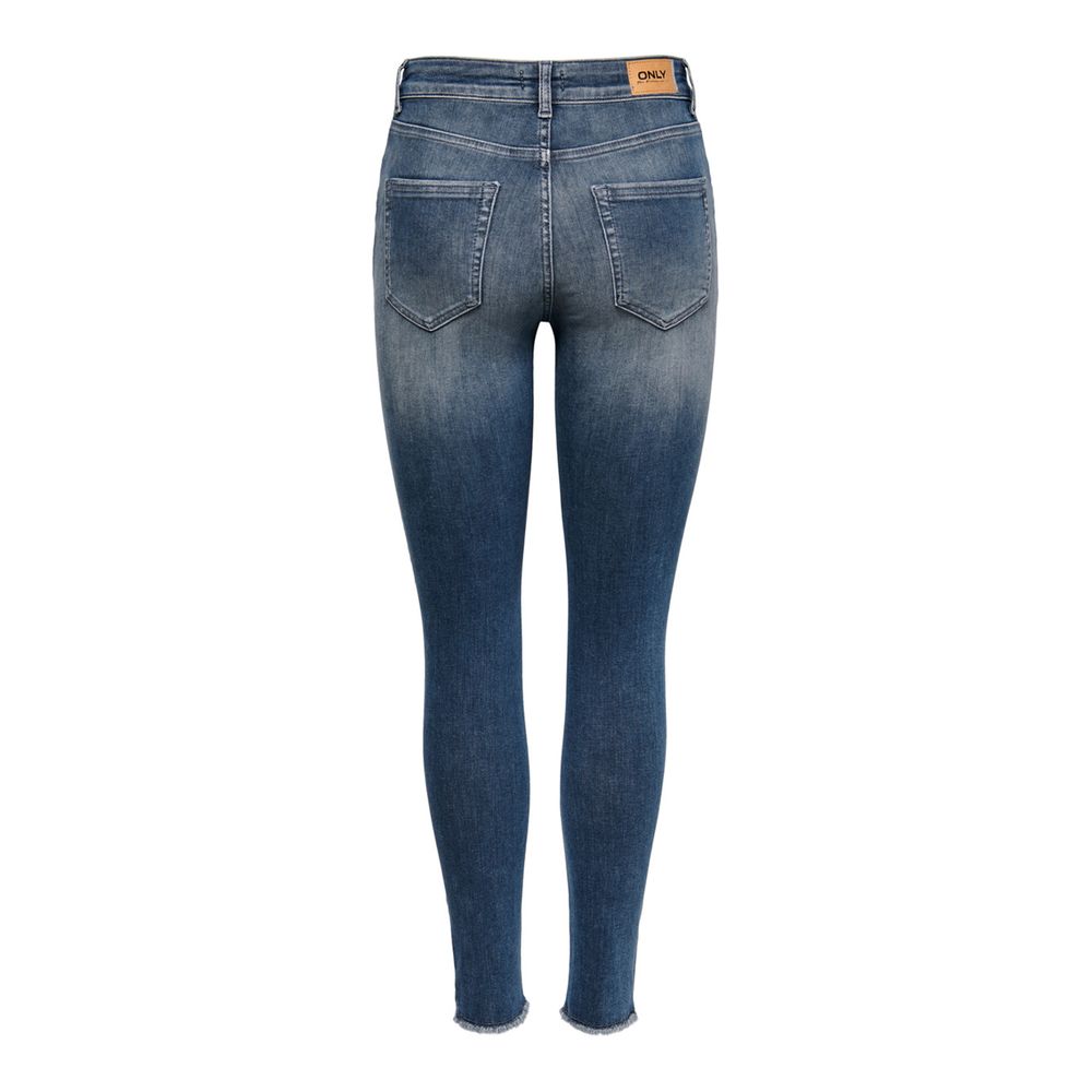 Only Blue Cotton Jeans & Women's Pant