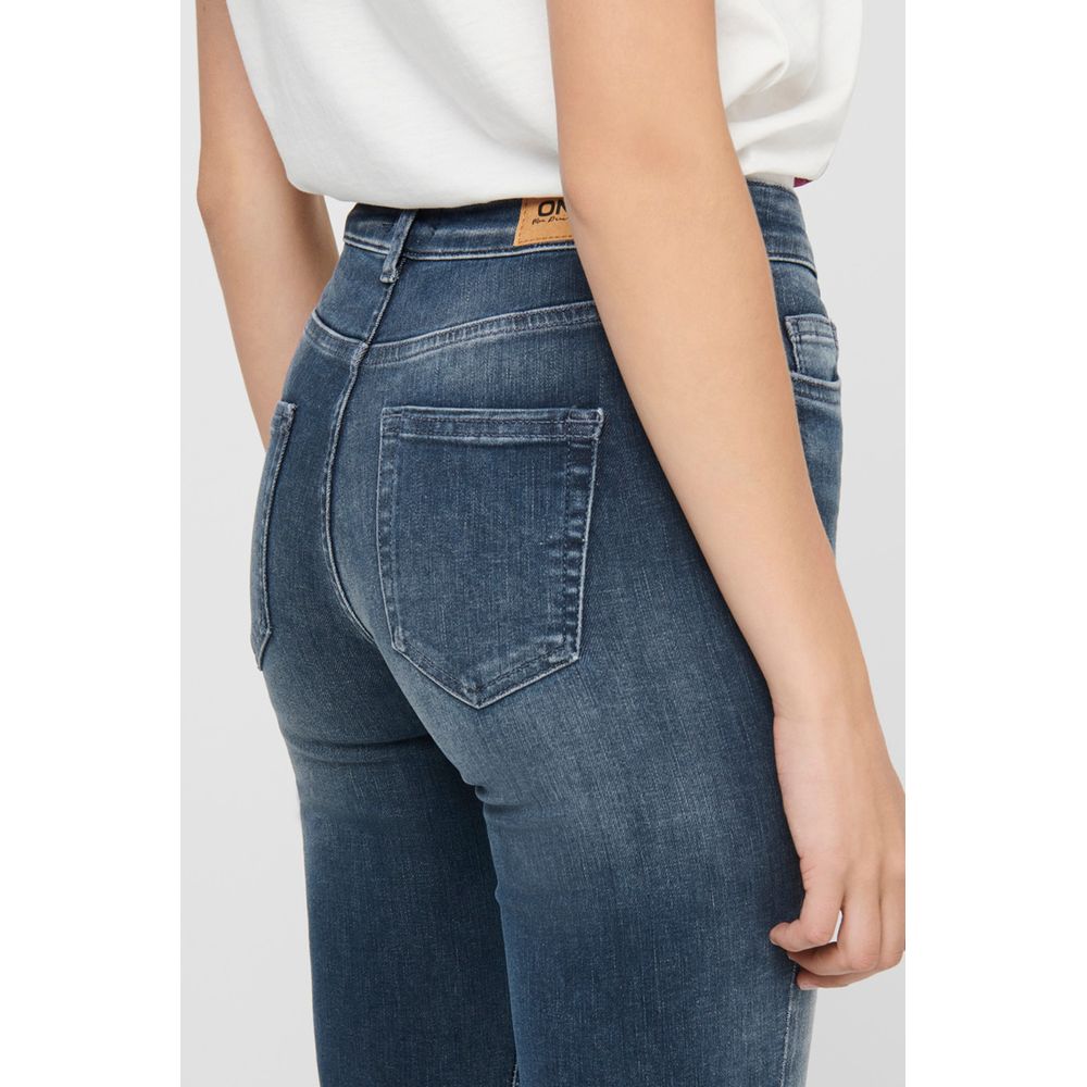Only Blue Cotton Jeans & Women's Pant