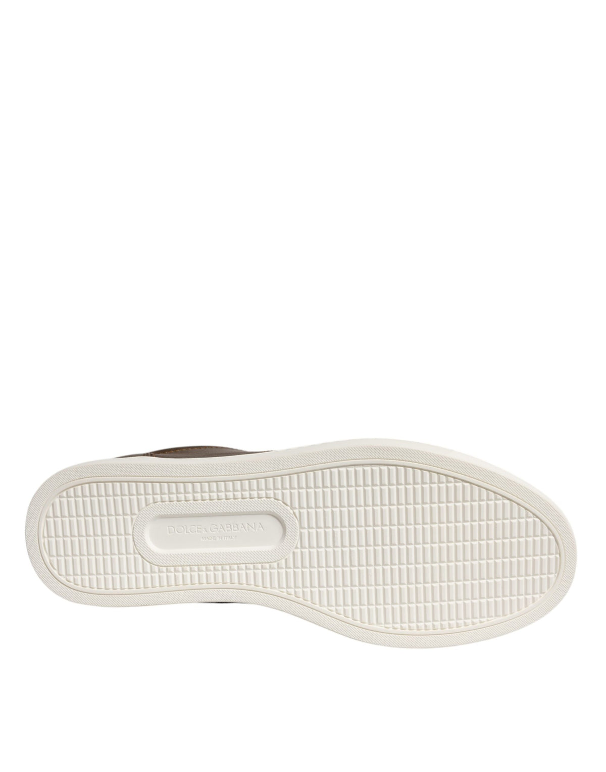 Dolce & Gabbana Gold Leather Logo London Men Sneaker Men's Shoes