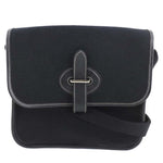 Hermès Buenaventura Black Canvas Shoulder Bag (Pre-Owned)