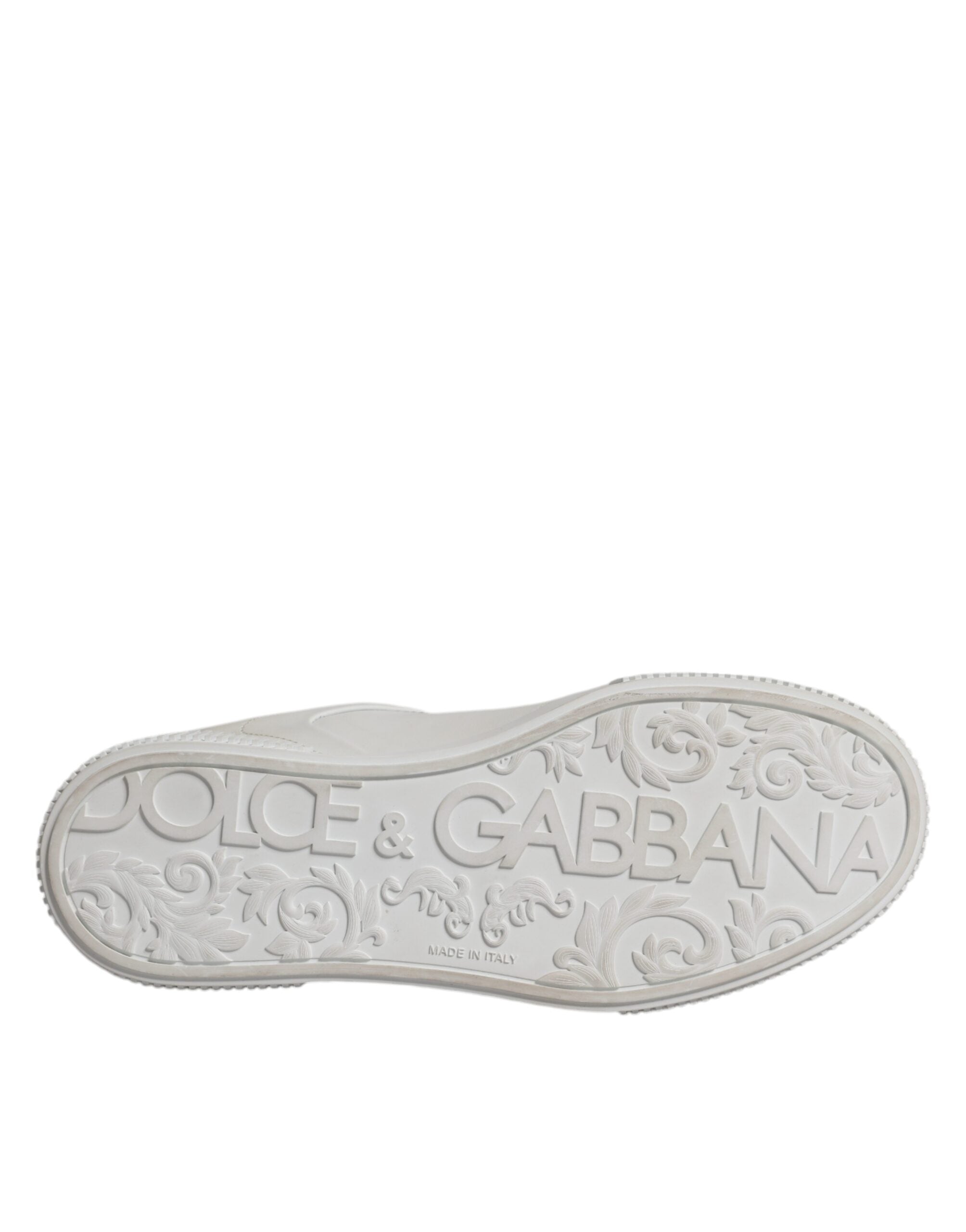 Dolce & Gabbana White Miami Leather Low Top Sneakers Women's Shoes (Pre-Owned)