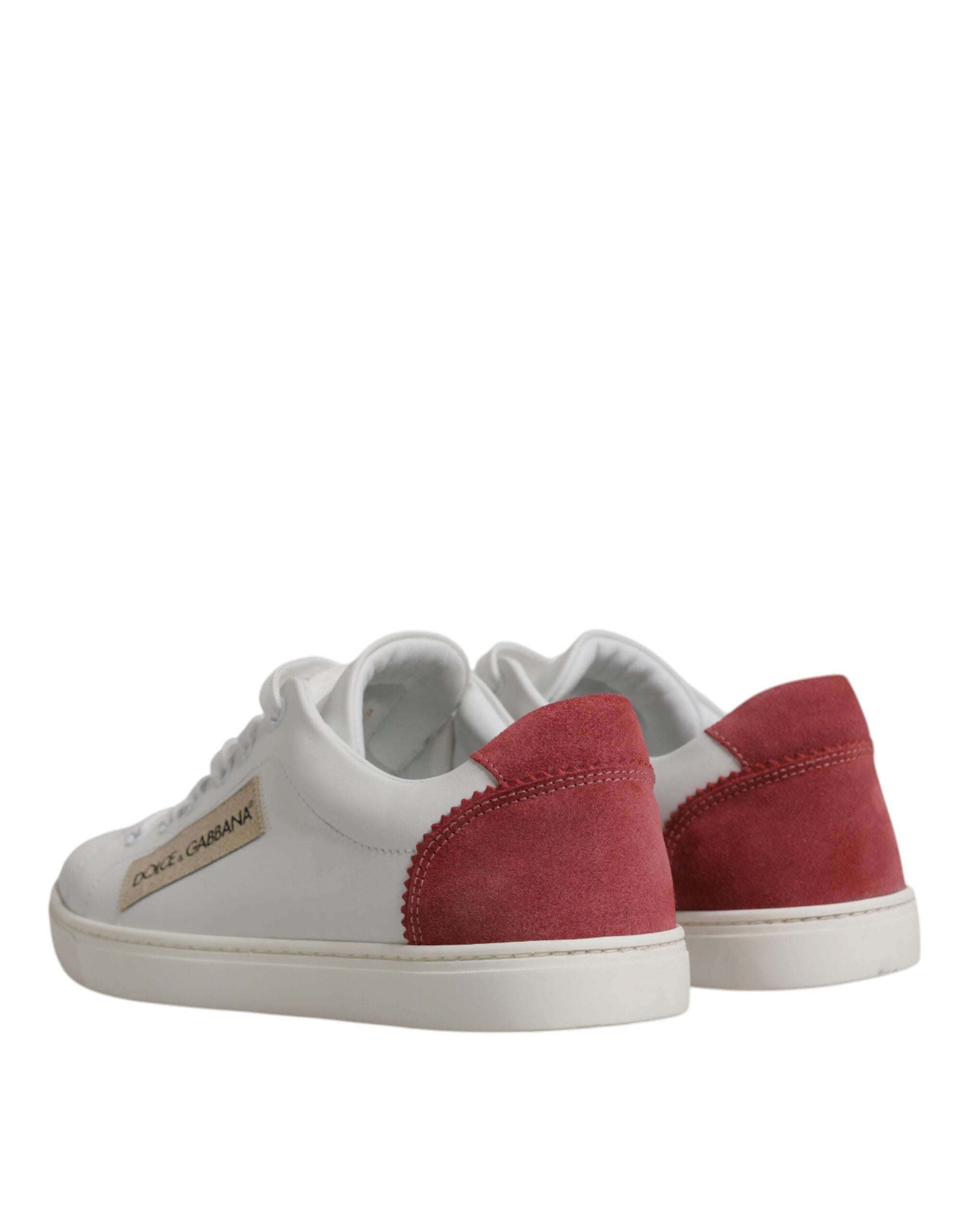 Dolce & Gabbana White London Calf Leather Sneakers Women's Shoes