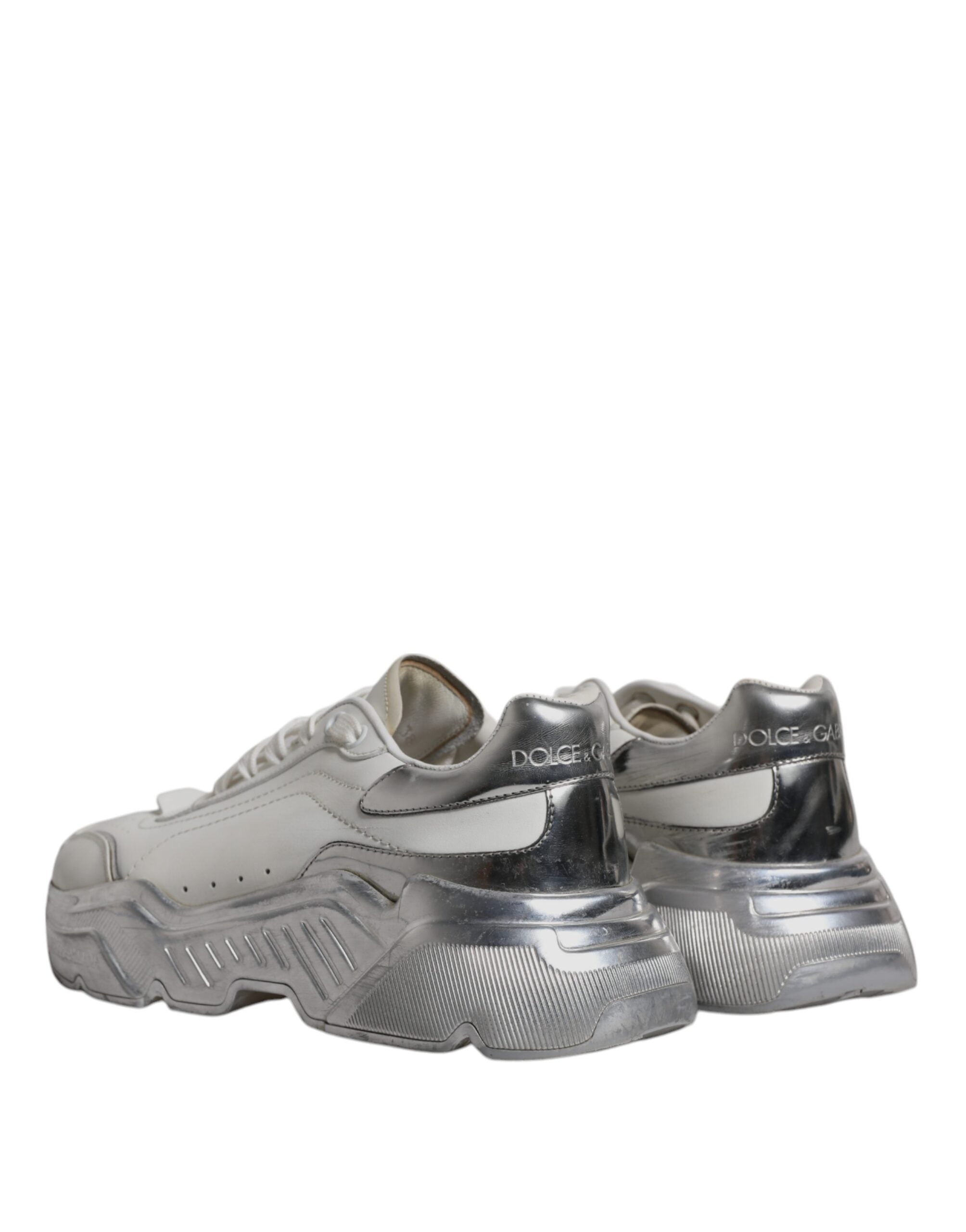Dolce & Gabbana White Silver Daymaster Low Top Sneakers Women's Shoes (Pre-Owned)