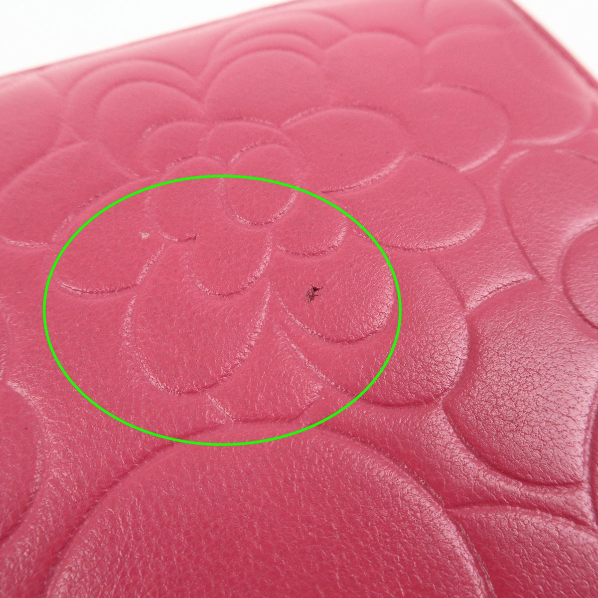 Chanel Zip Around Camellia Patent Pink Leather Wallets Accessory (Pre-Owned)