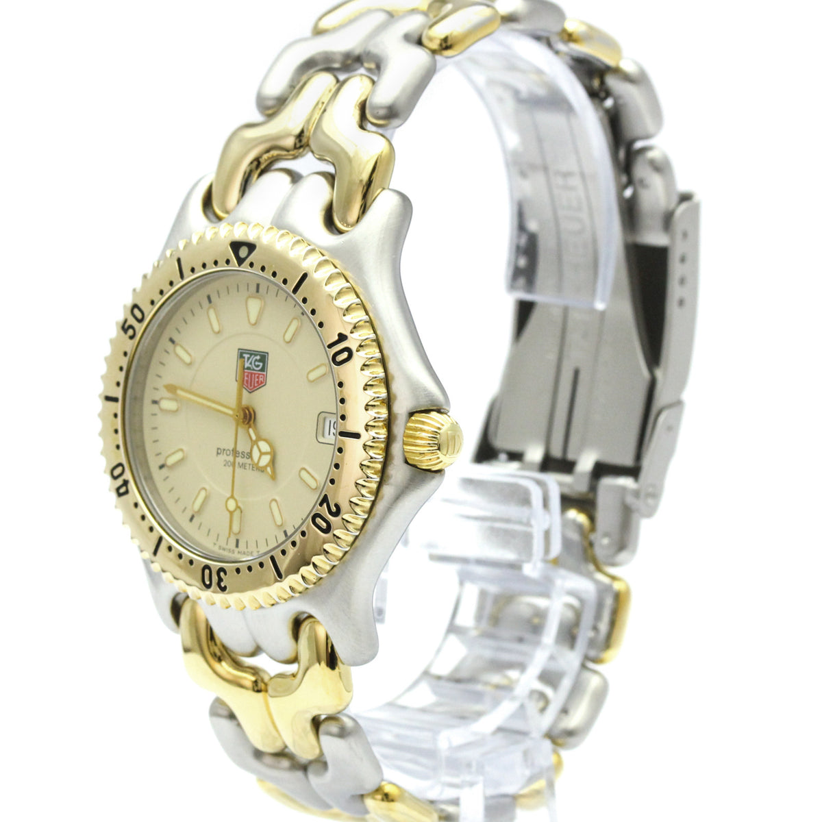 Tag Heuer Sel Professional 200M Quartz Stainless Steel And Gold Plated Watch (Pre-Owned)
