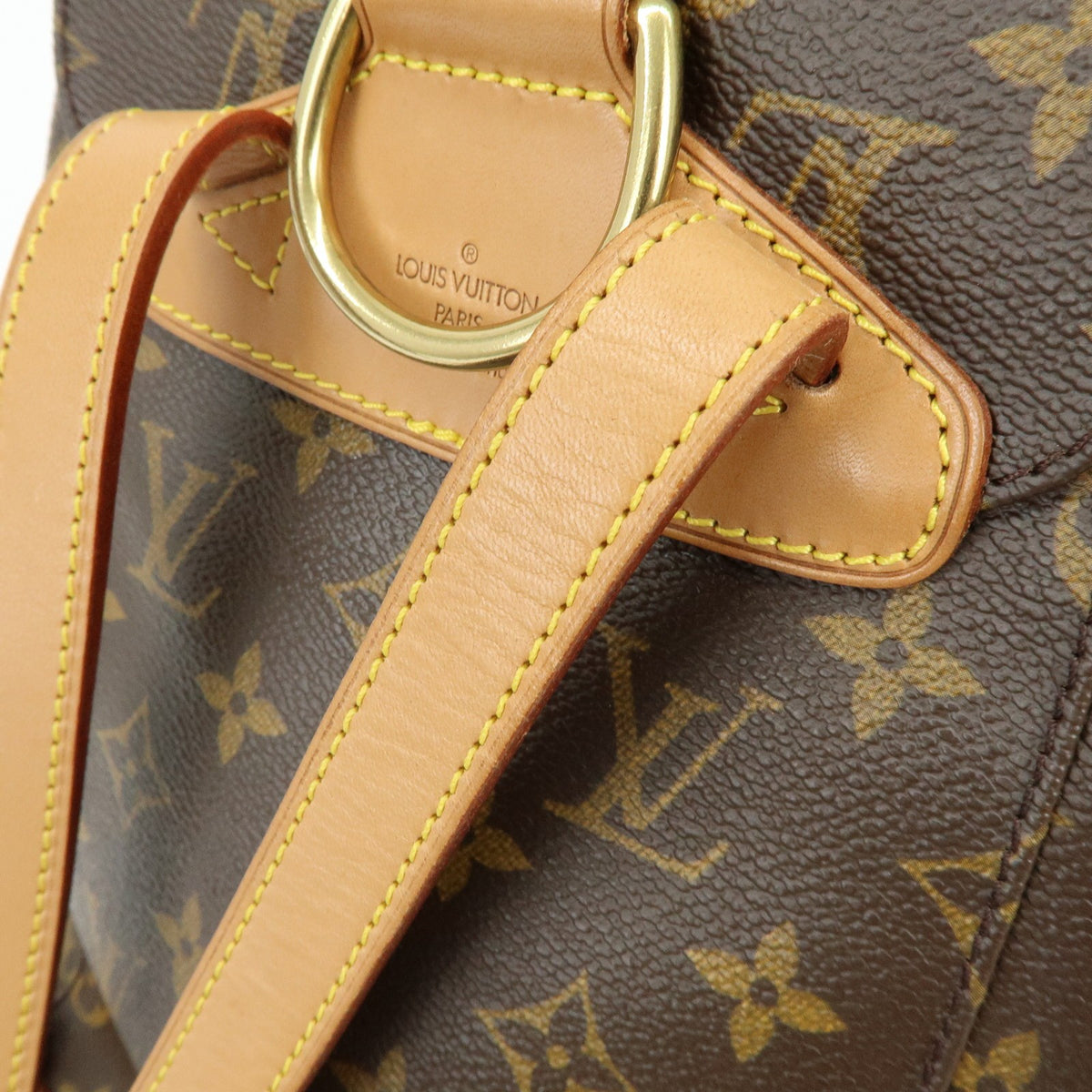 Louis Vuitton Vintage Montsouris Monogram Canvas Brown Canvas Backpack Bag (Pre-Owned)