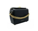 Alexander McQueen Women's Black Leather Box 19 With Gold Hardware Crossbody Bag