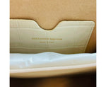 Alexander McQueen Women's Off White Crocodile Embossed Leather Box 16 Crossbody Bag
