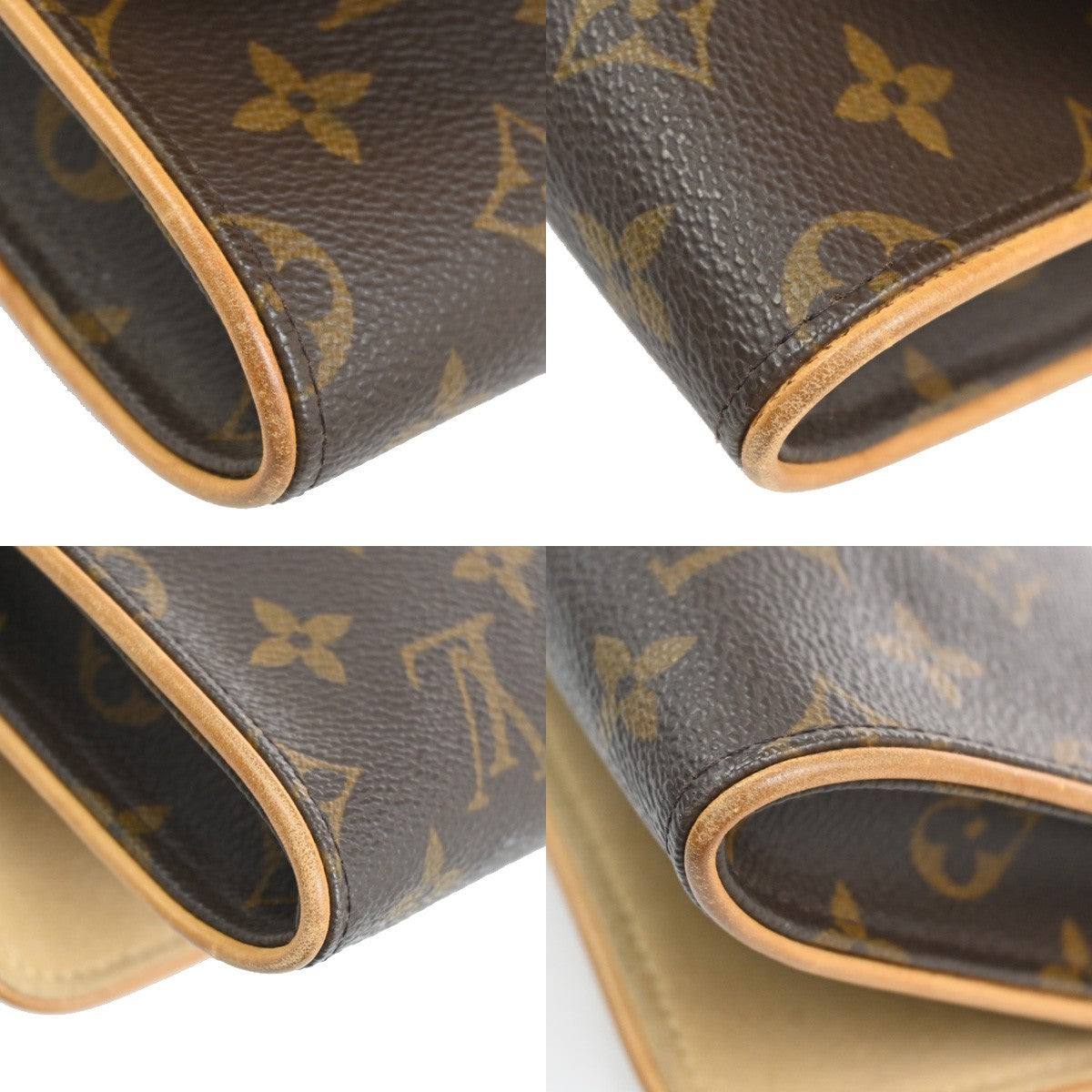 Louis Vuitton Twin Monogram Canvas Brown Canvas Clutche & Pouche Bag (Pre-Owned)
