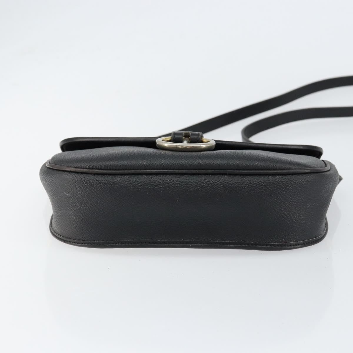 Christian Dior Vintage Honeycomb Flap Coated Canvas Black Canvas Shoulder Bag Bag (Pre-Owned)