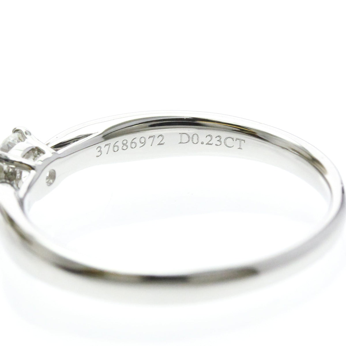 Tiffany & Co. Harmony Solitaire Platinum And Pave Diamonds With Rbc Diamond G/Vs1 Silver Platinum Ring Jewelry (Pre-Owned)