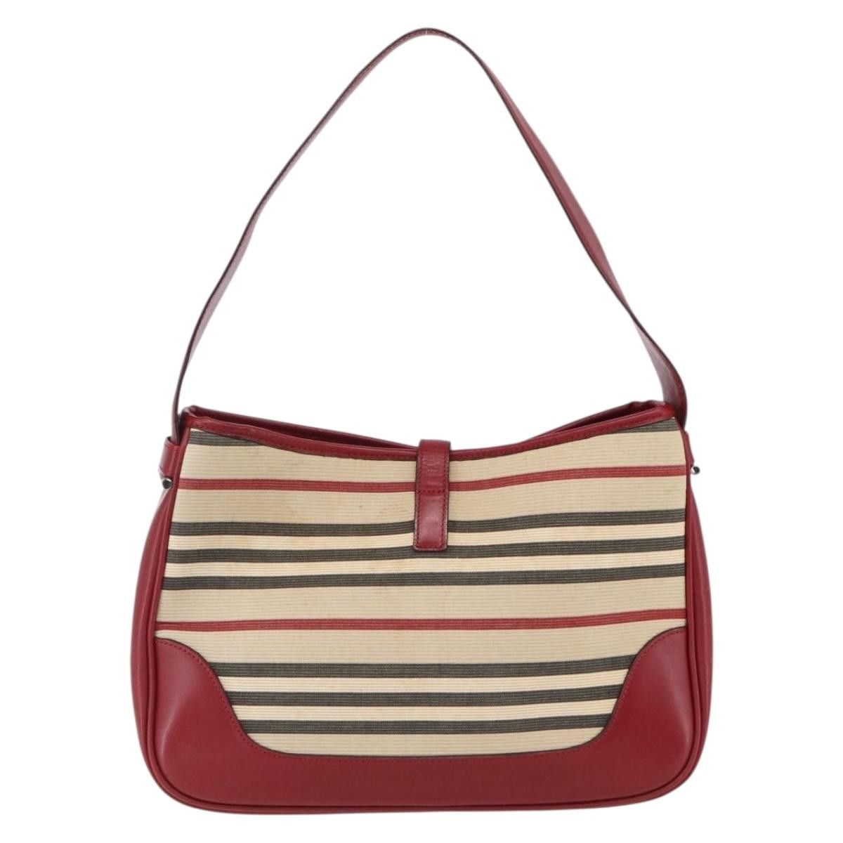 Burberry Blue Label Canvas Beige Canvas Shoulder Bag Bag (Pre-Owned)