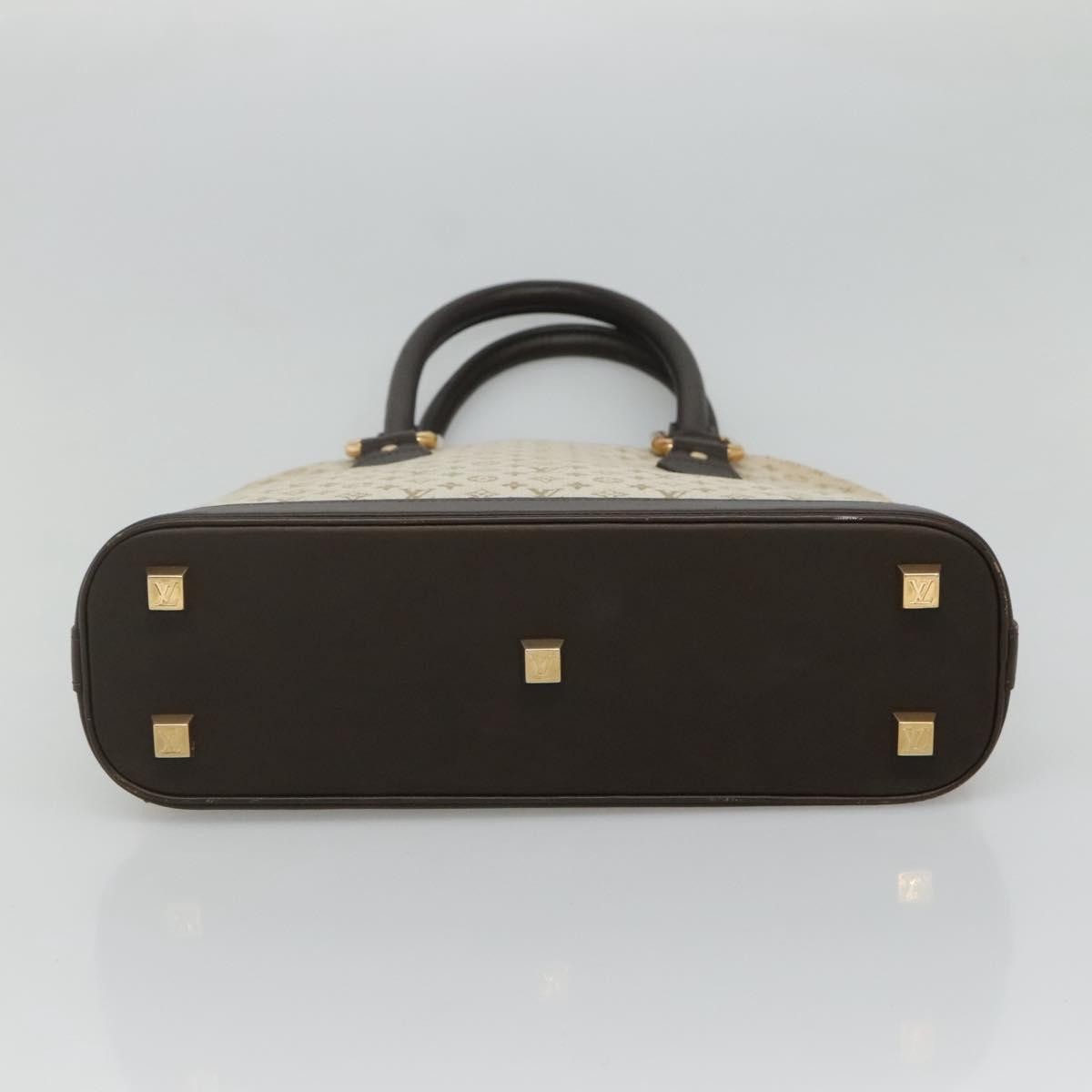 Louis Vuitton Alma Mini Lin Monogram Khaki Canvas Handbag (Pre-Owned)