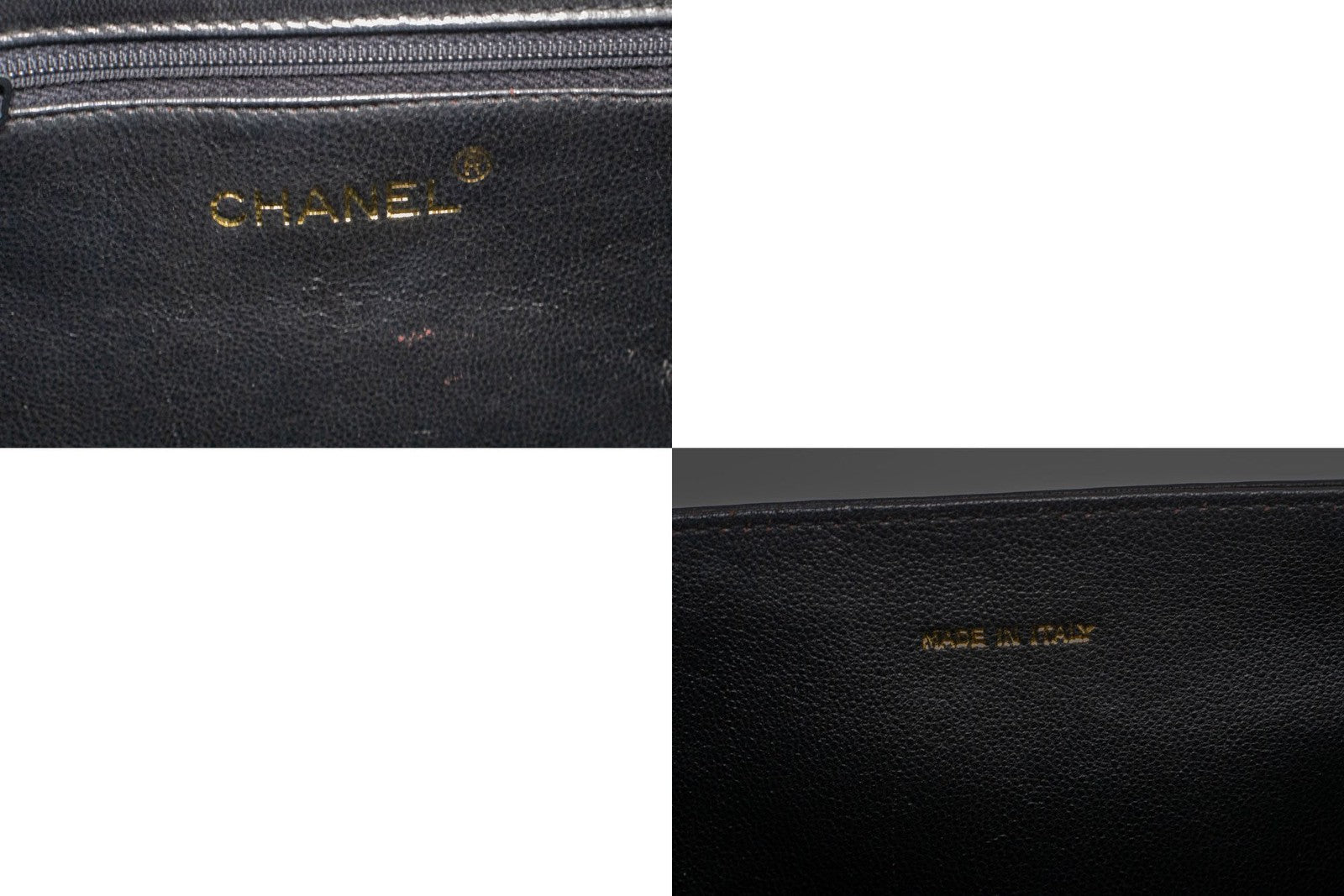 Chanel Vintage Curve Cc Flap Quilted Lambskin Black Leather Shoulder Bag Bag (Pre-Owned)