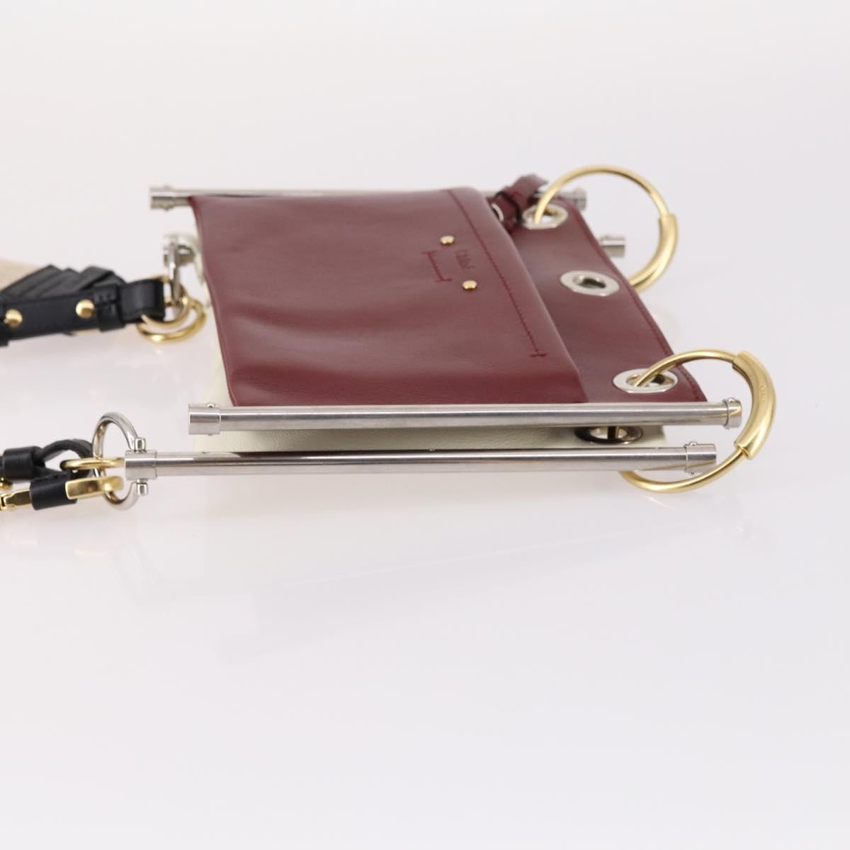 Chloe Roy Leather Burgundy Leather Bag (Pre-Owned)