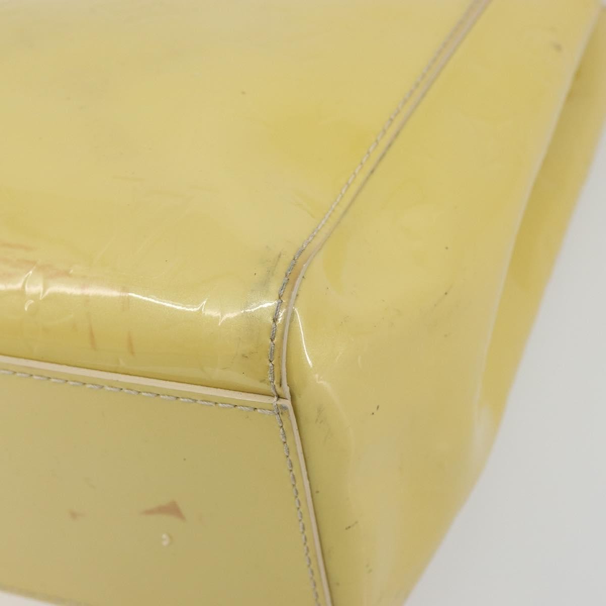 Louis Vuitton Catalina Monogram Vernis Yellow Patent_Leather Tote Bag Bag (Pre-Owned)