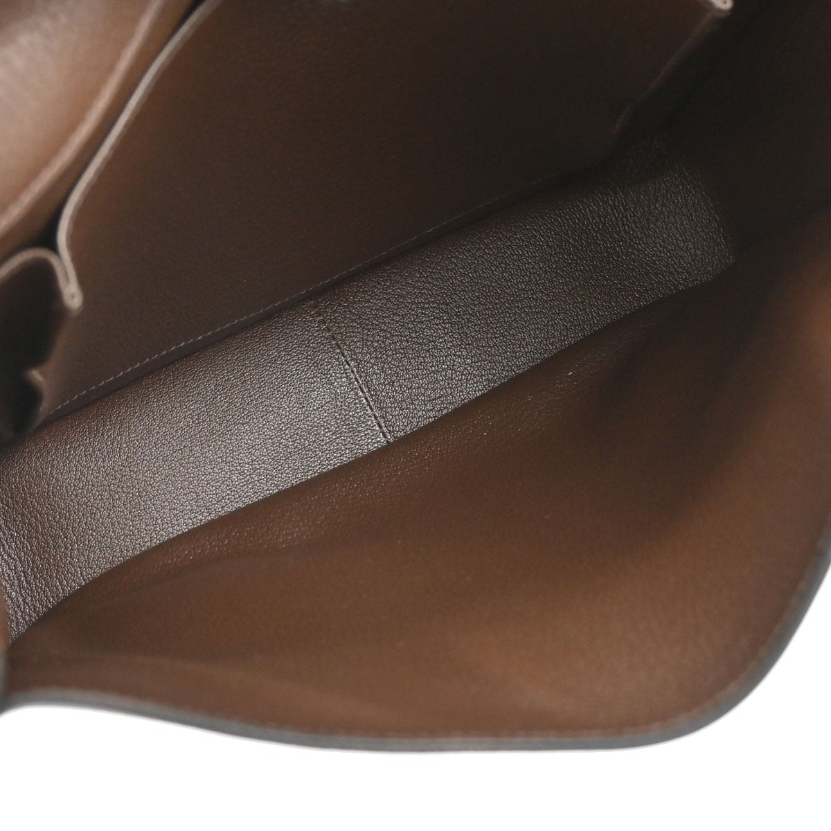 Hermes Steve Caporal Clemence Brown Calfskin Shoulder Bag Bag (Pre-Owned)