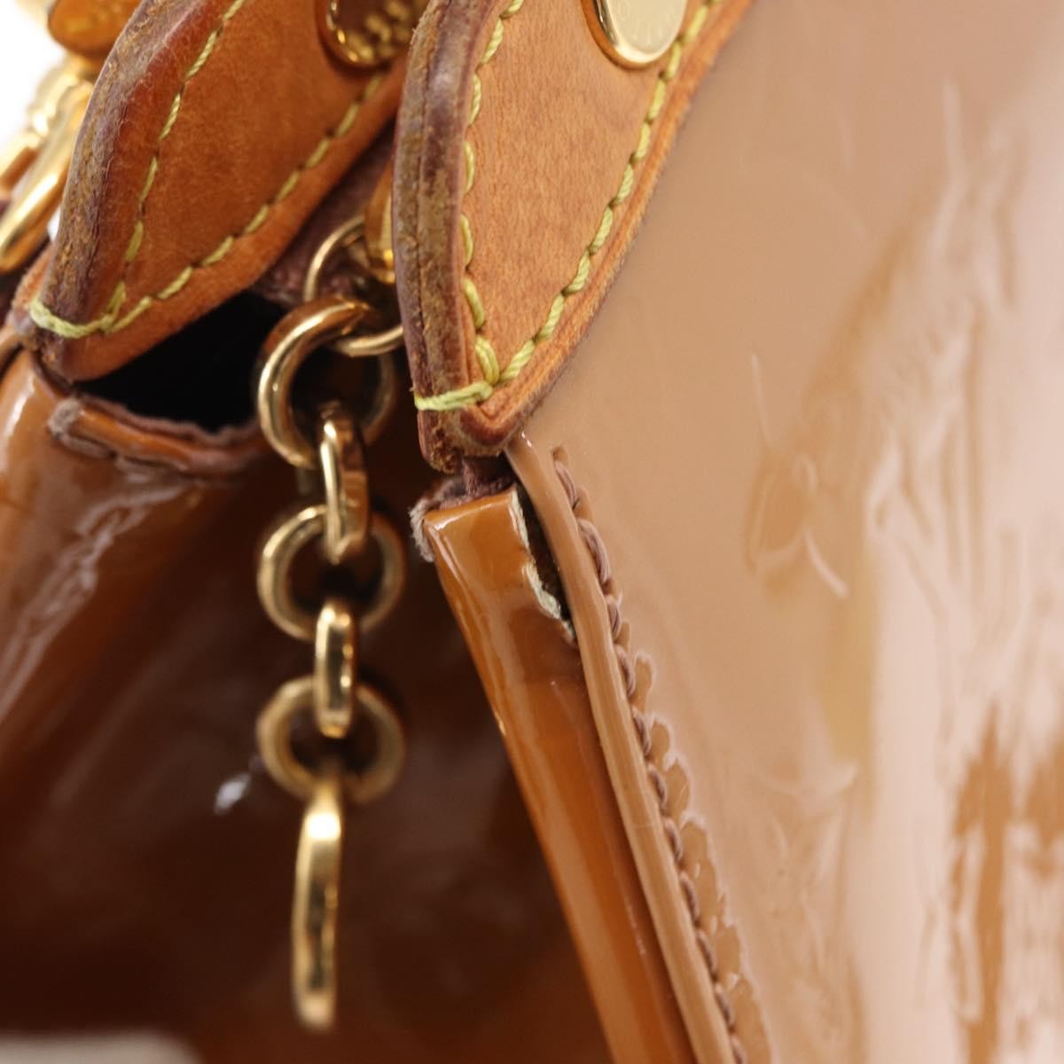 Louis Vuitton Brea Monogram Vernis Brown Patent_Leather Handbag (Pre-Owned)