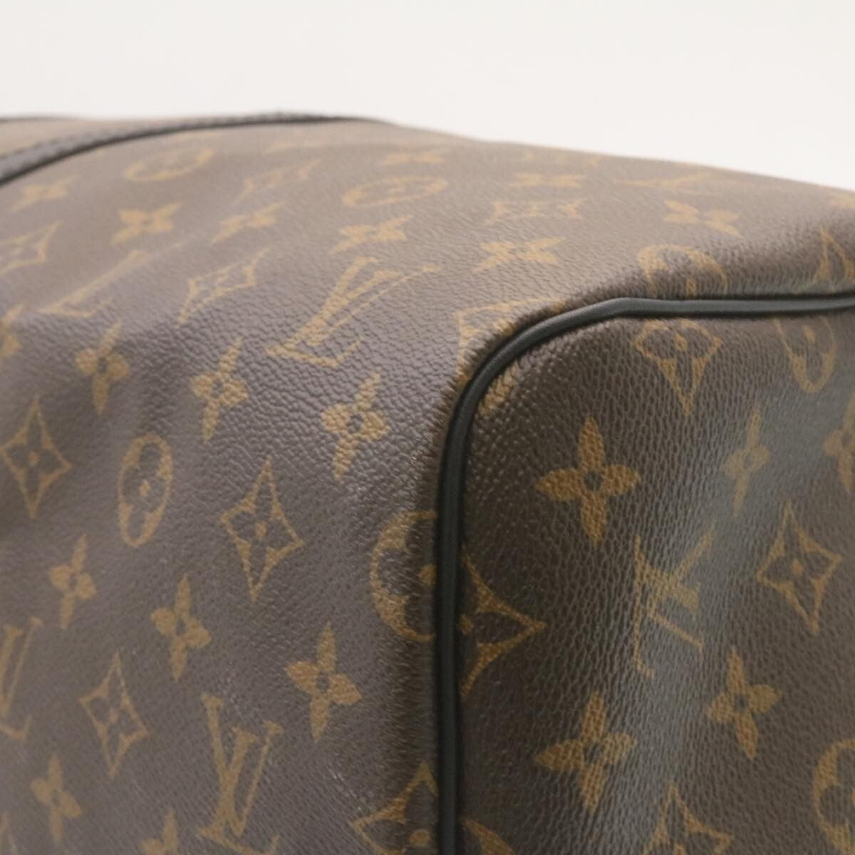 Louis Vuitton Keepall Bandouliere Monogram Canvas Brown Canvas Travel Bag Bag (Pre-Owned)