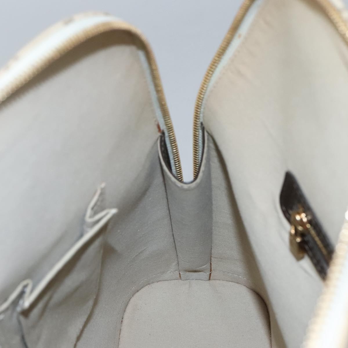 Louis Vuitton Alma Mini Lin Monogram Khaki Canvas Handbag (Pre-Owned)