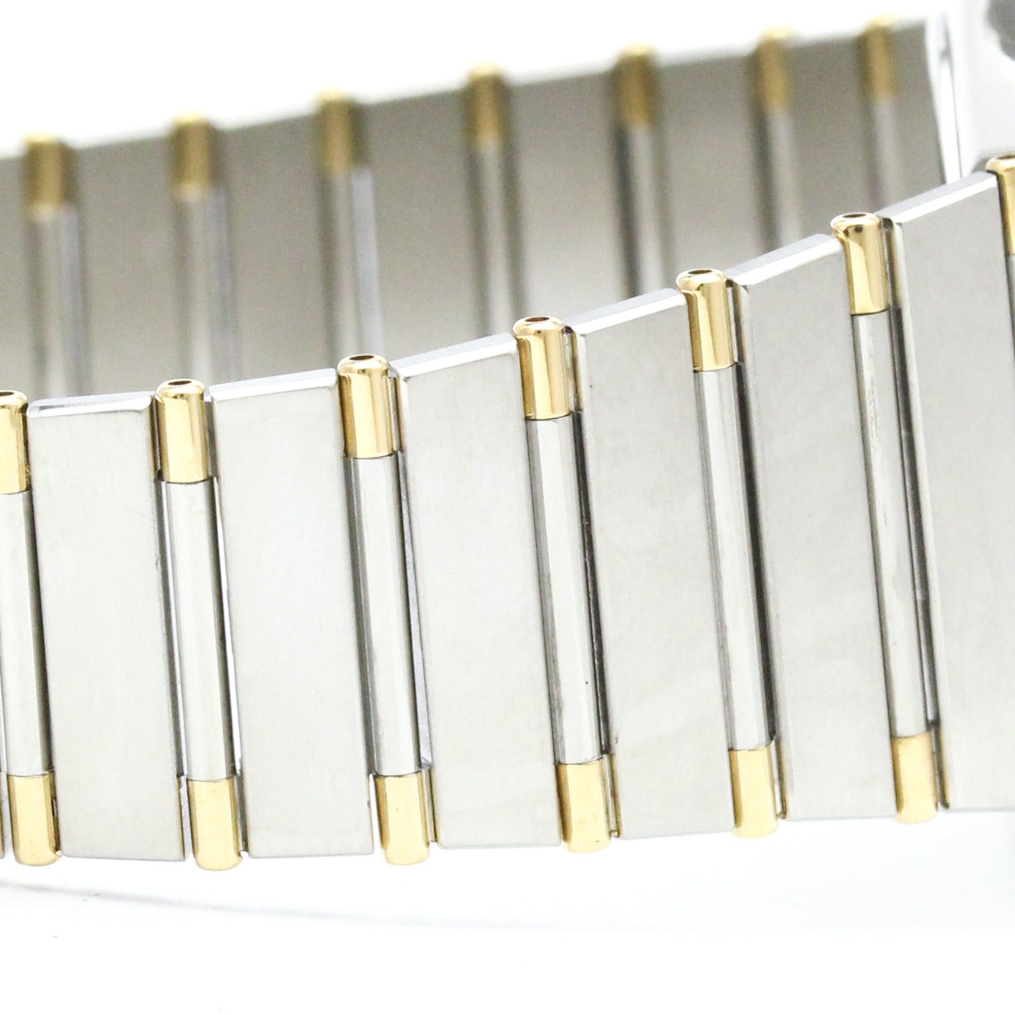 Omega Constellation Day Date Quartz Stainless Steel And Yellow Gold Watch (Pre-Owned)