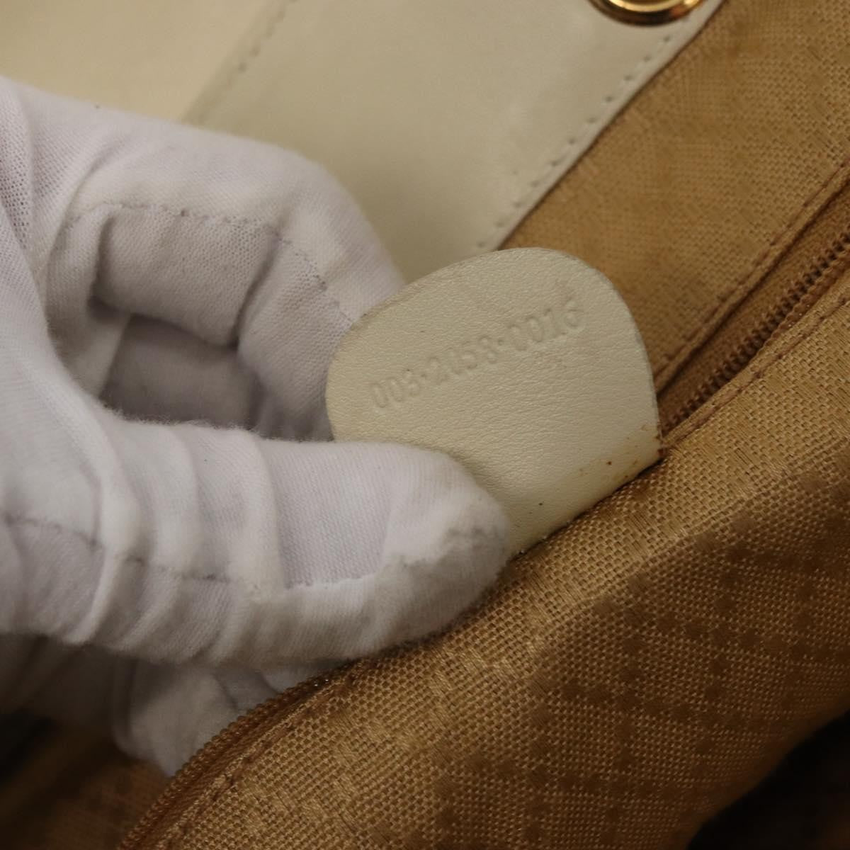 Gucci Vintage Bamboo Leather Gold Leather Backpack Bag (Pre-Owned)