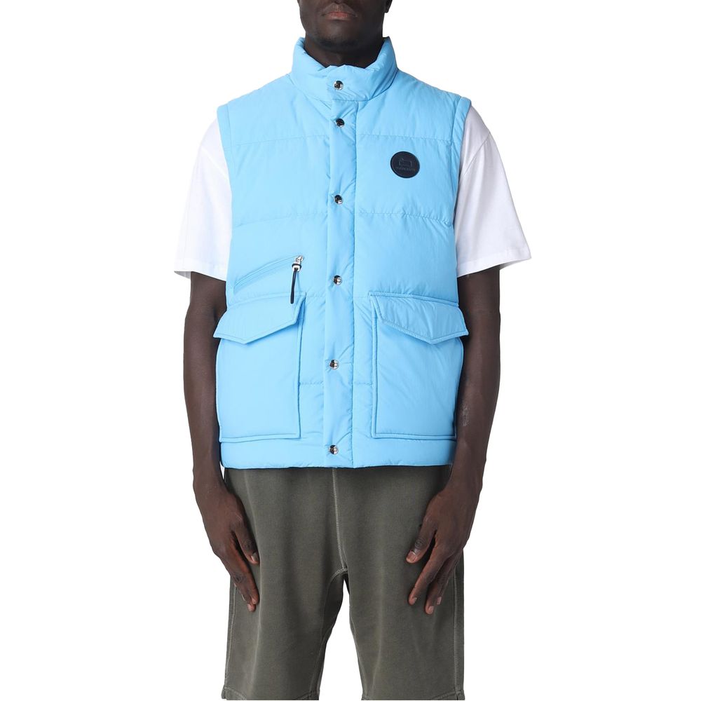 Woolrich Light Blue Polyester Men's Vest