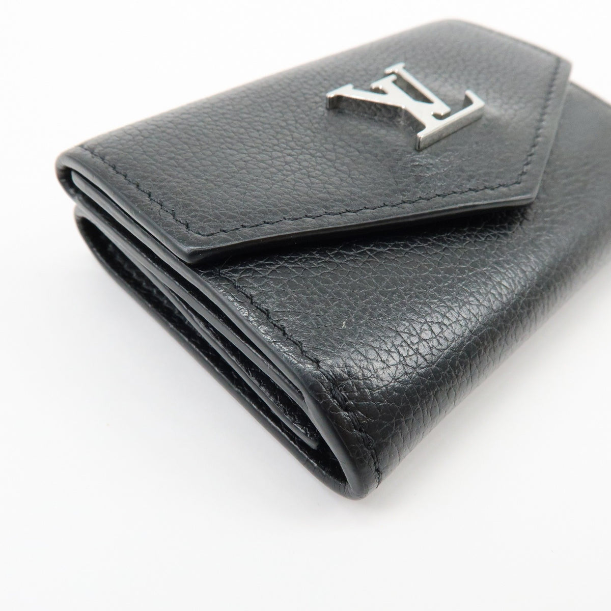Louis Vuitton Lockmini Leather Black Leather Wallets Accessory (Pre-Owned)