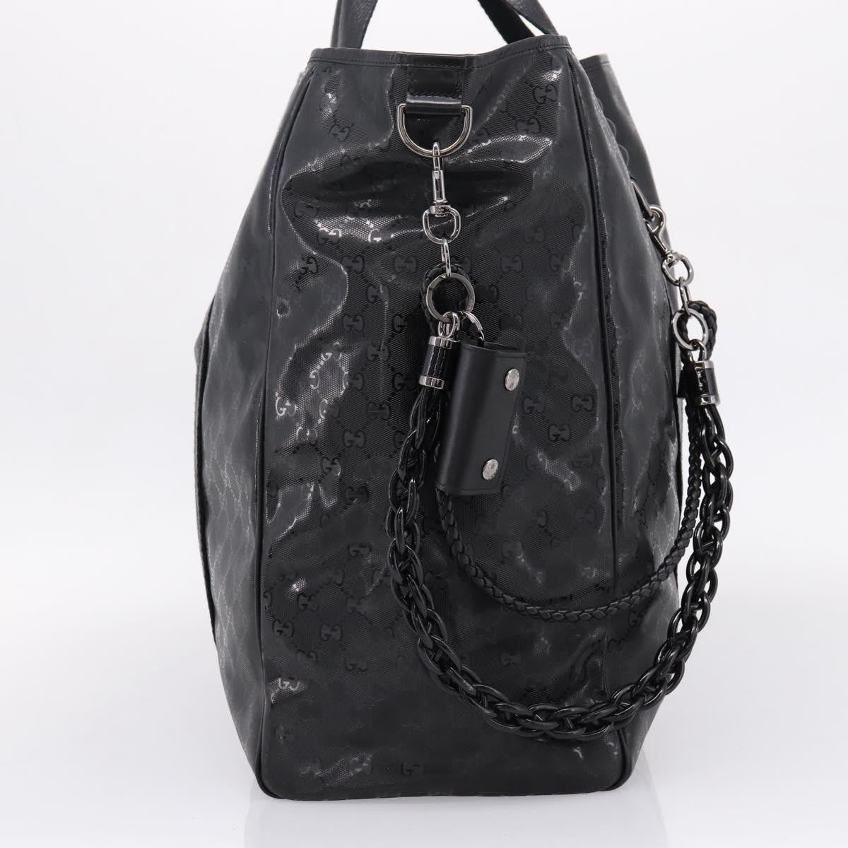 Gucci Indy Tote Pvc Leather Black Pvc Tote Bag Bag (Pre-Owned)