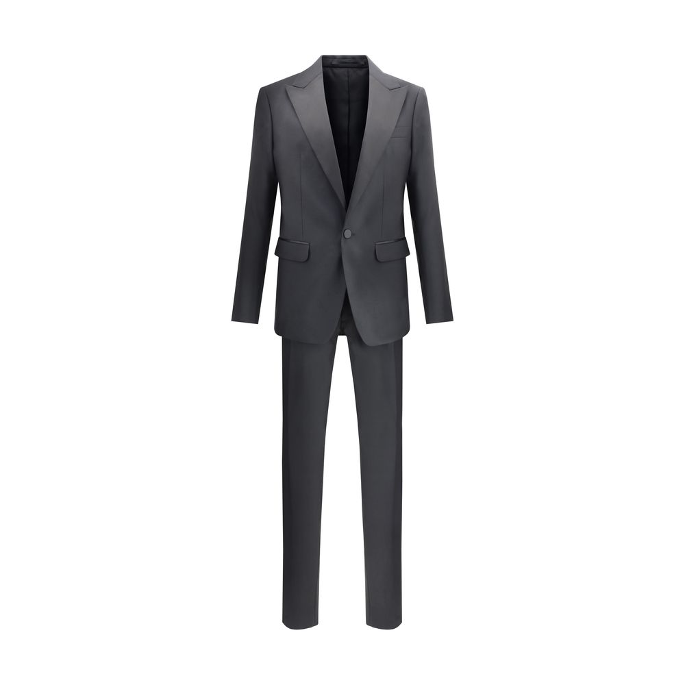 Dsquared² Black Wool Two-Piece Men's Suit