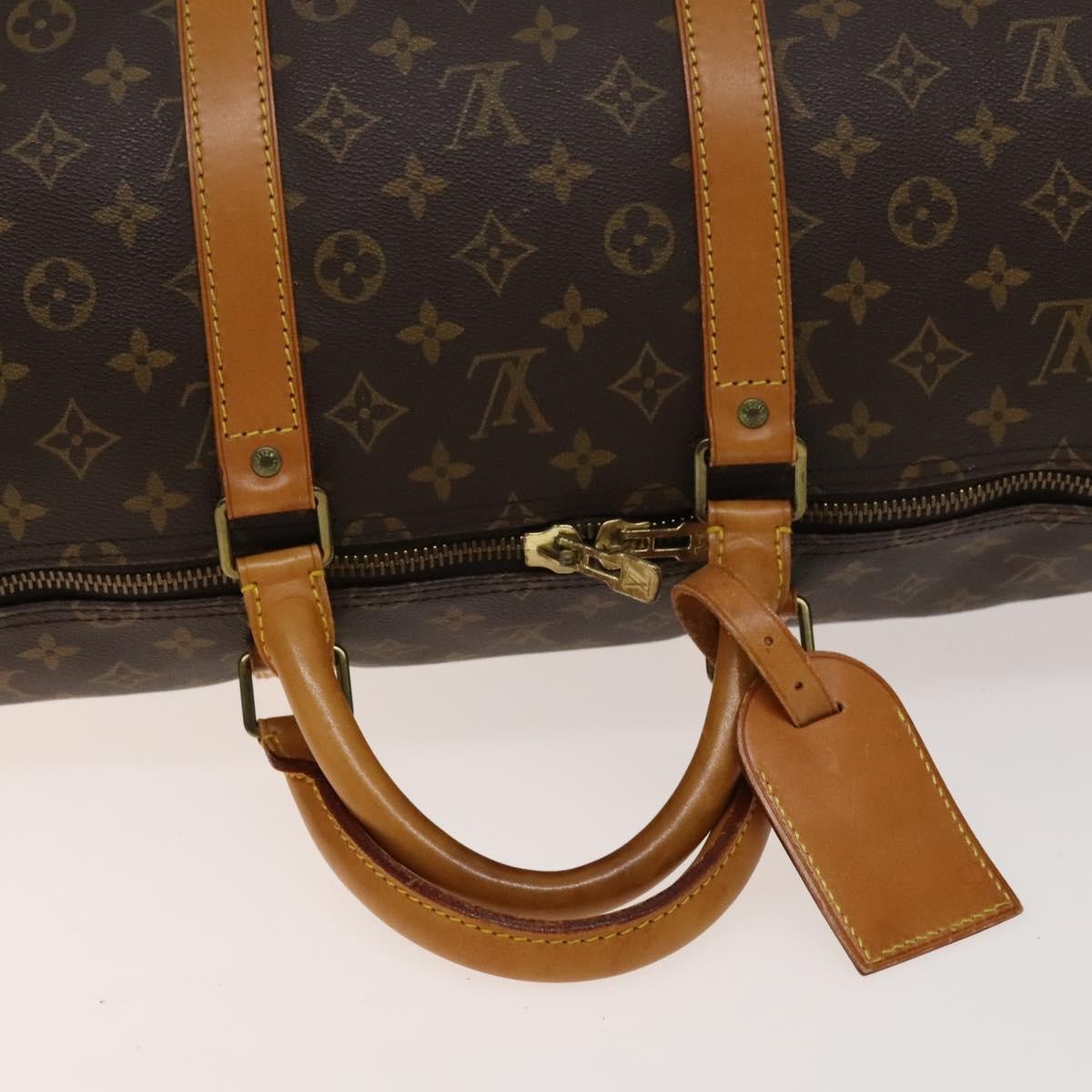 Louis Vuitton Keepall Monogram Canvas Brown Canvas Travel Bag Bag (Pre-Owned)