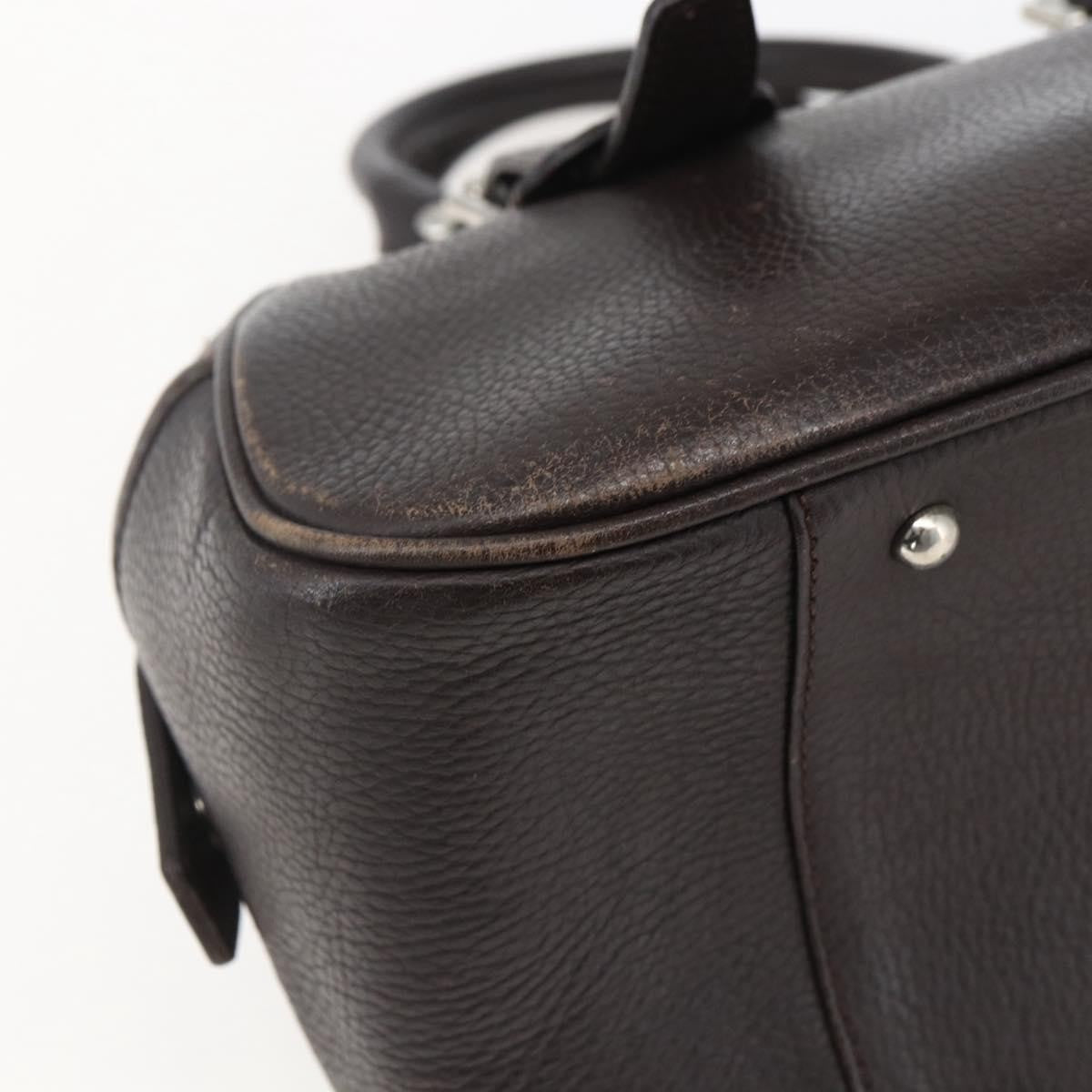 Burberry Vintage Leather Brown Leather Handbag (Pre-Owned)