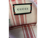 Gucci Unisex Off White Wool Plaid Rose Print Scarf Muffler