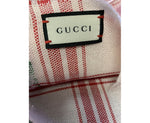 Gucci Unisex Off White Wool Plaid Rose Print Scarf Muffler 481896 9274