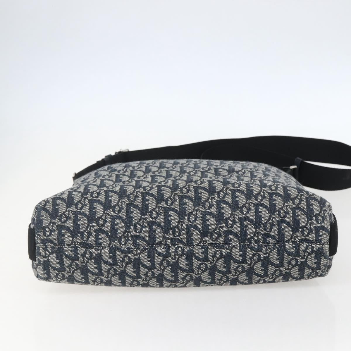 Christian Dior Vintage Trotter Canvas Navy Canvas Shoulder Bag Bag (Pre-Owned)