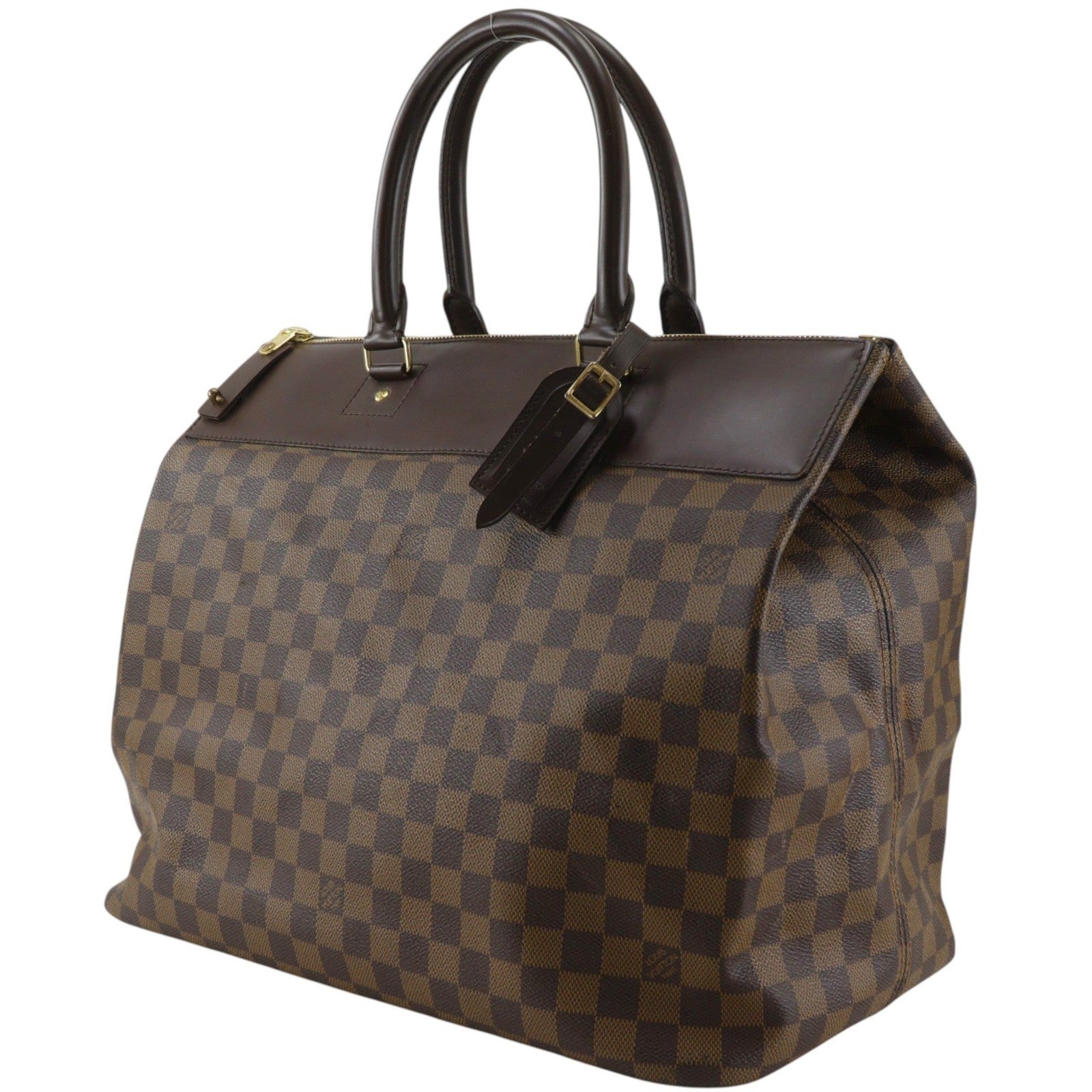 Louis Vuitton Greenwich Damier Ebene Brown Canvas Handbag (Pre-Owned)