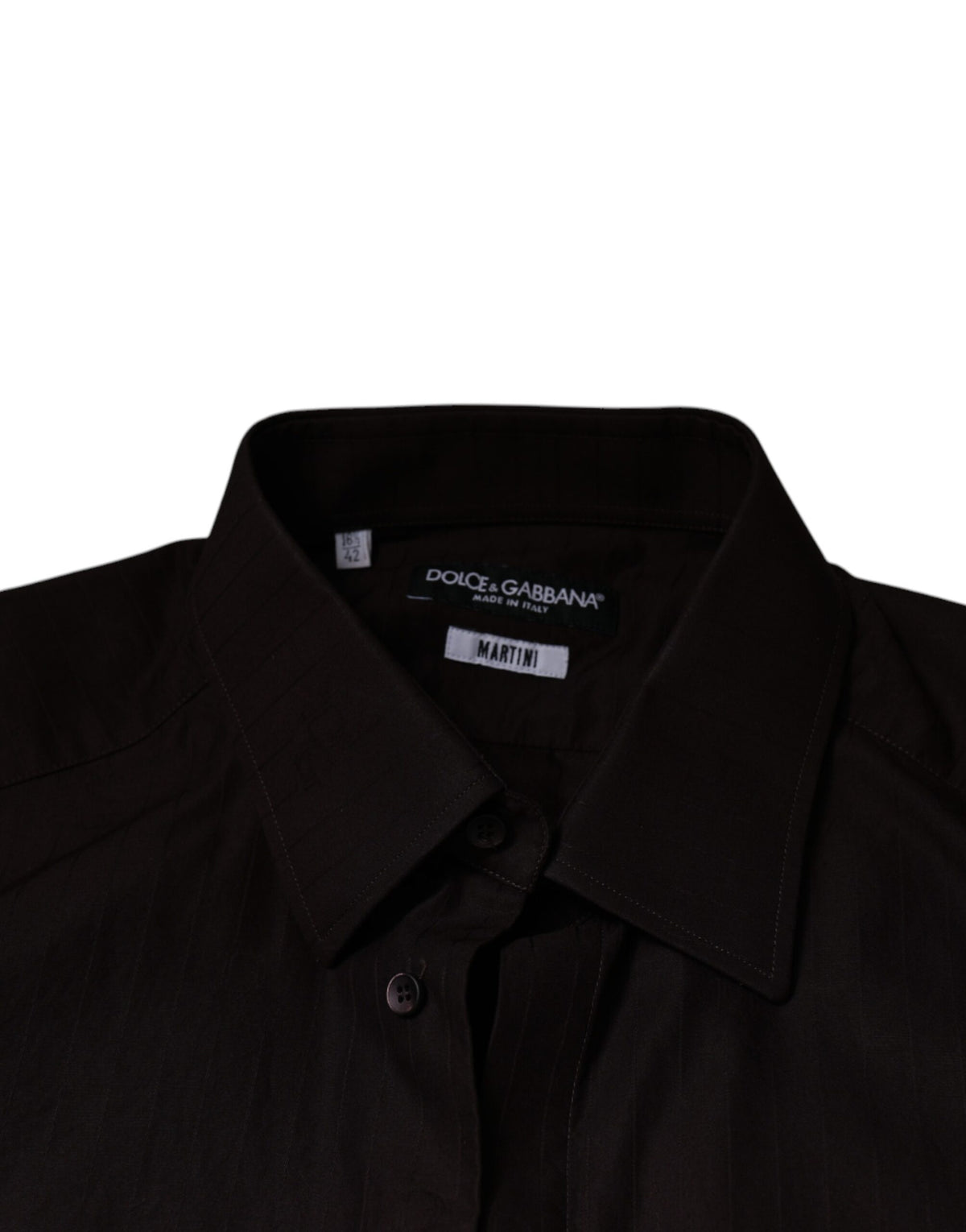 Dolce & Gabbana Purple Cotton Slim Fit MARTINI Dress Men's Shirt (Pre-Owned)