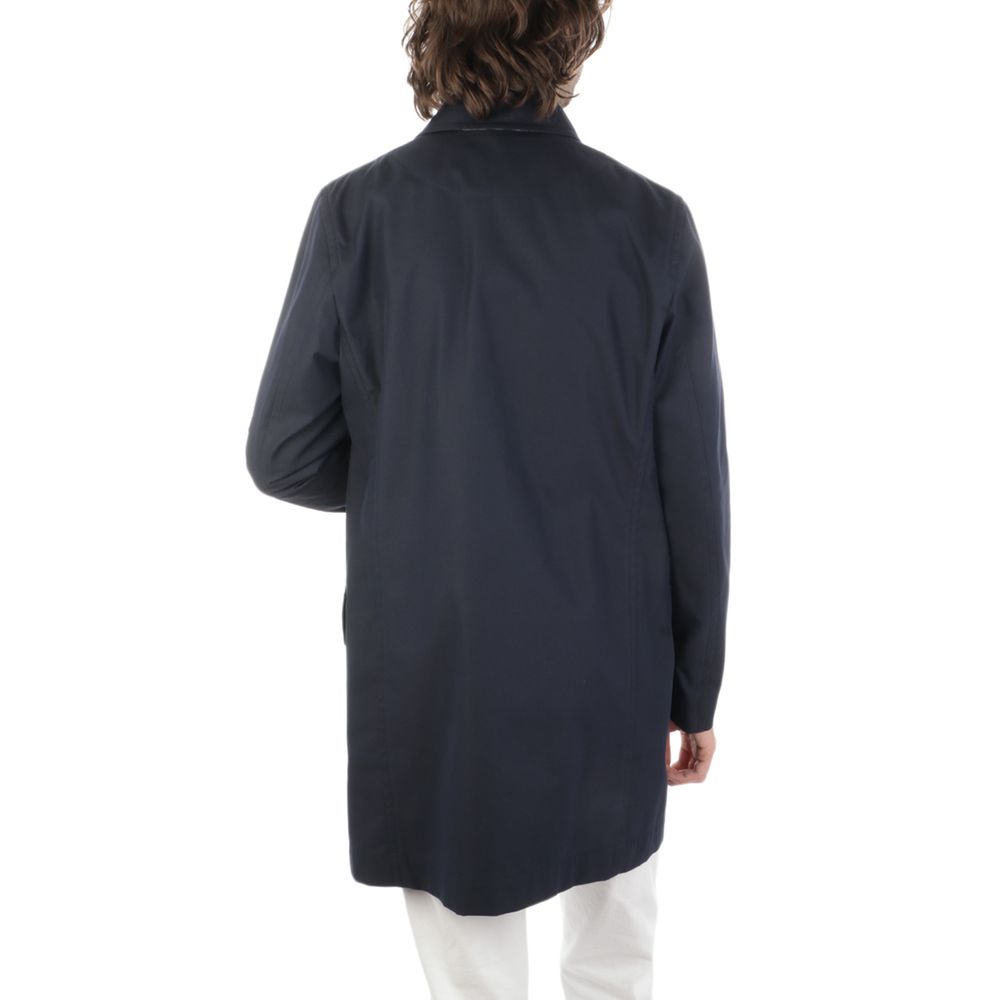 Aquascutum Blue Cotton Men's Jacket